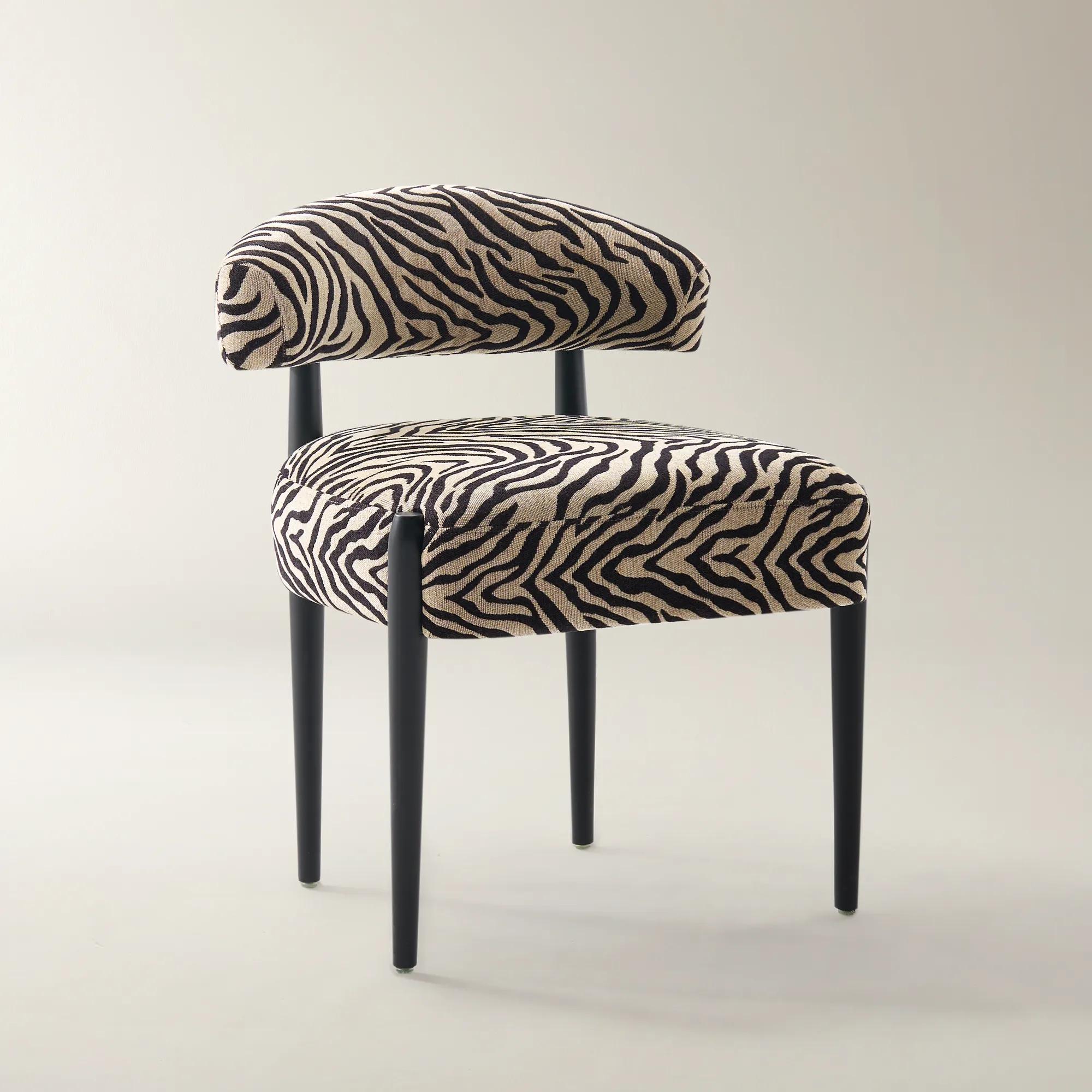 Anna Dining Chair - Zebra - Set of 2