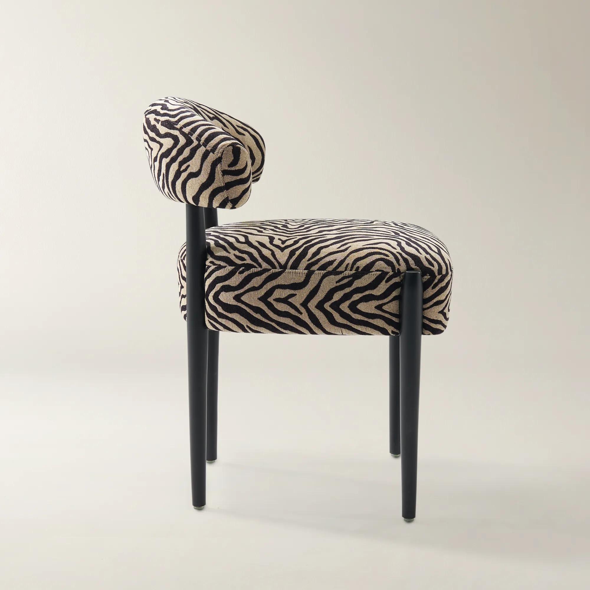 Anna Dining Chair - Zebra - Set of 2