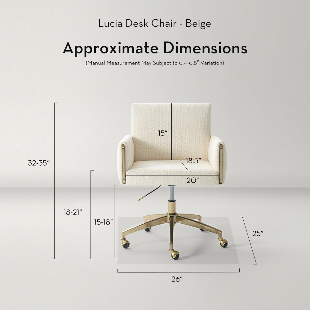 Lucia Desk Chair - Beige
