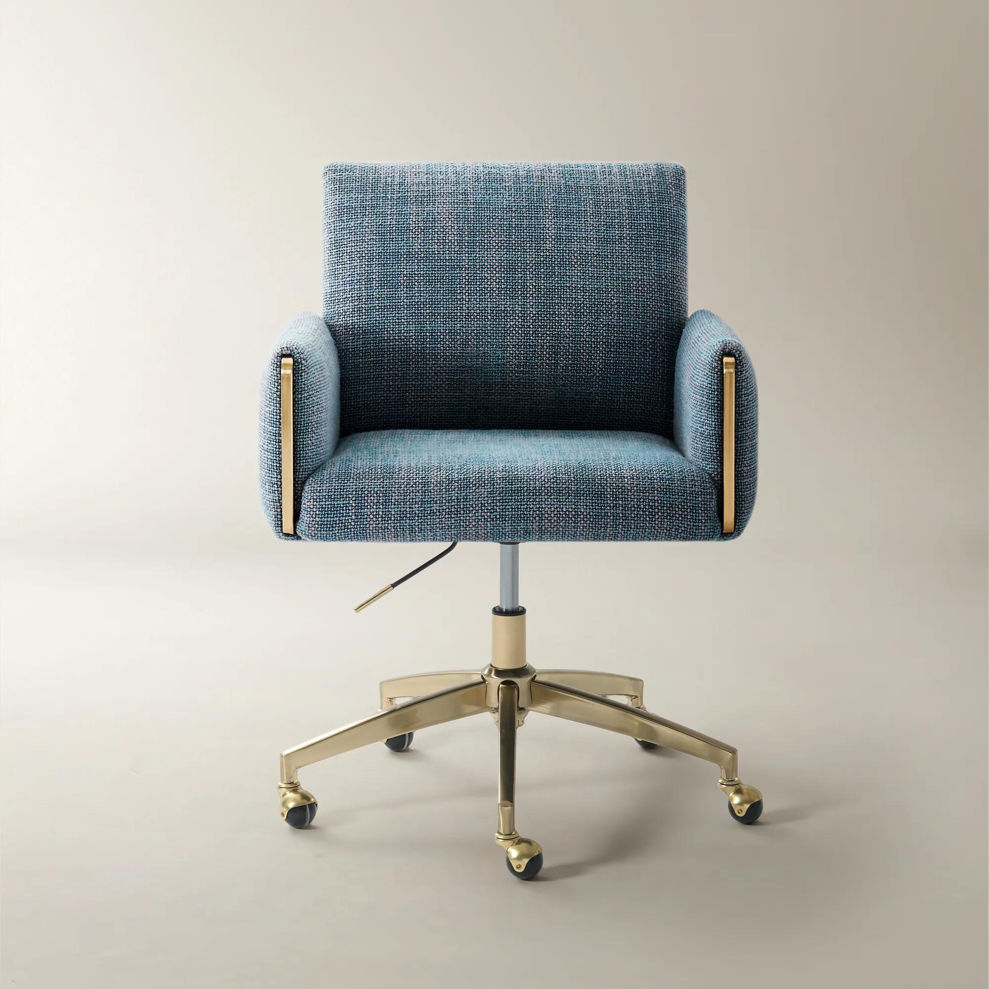 Lucia Desk Chair - Peacock