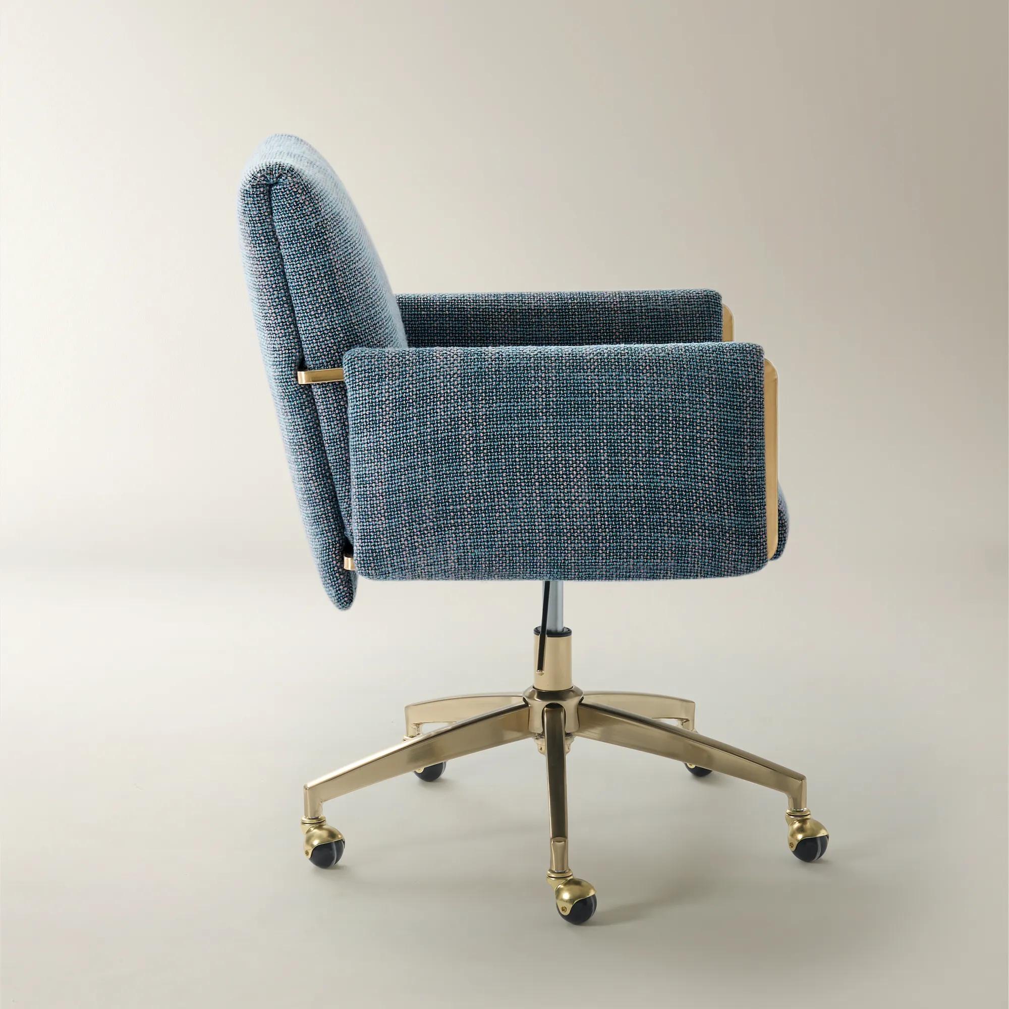 Lucia Desk Chair - Peacock