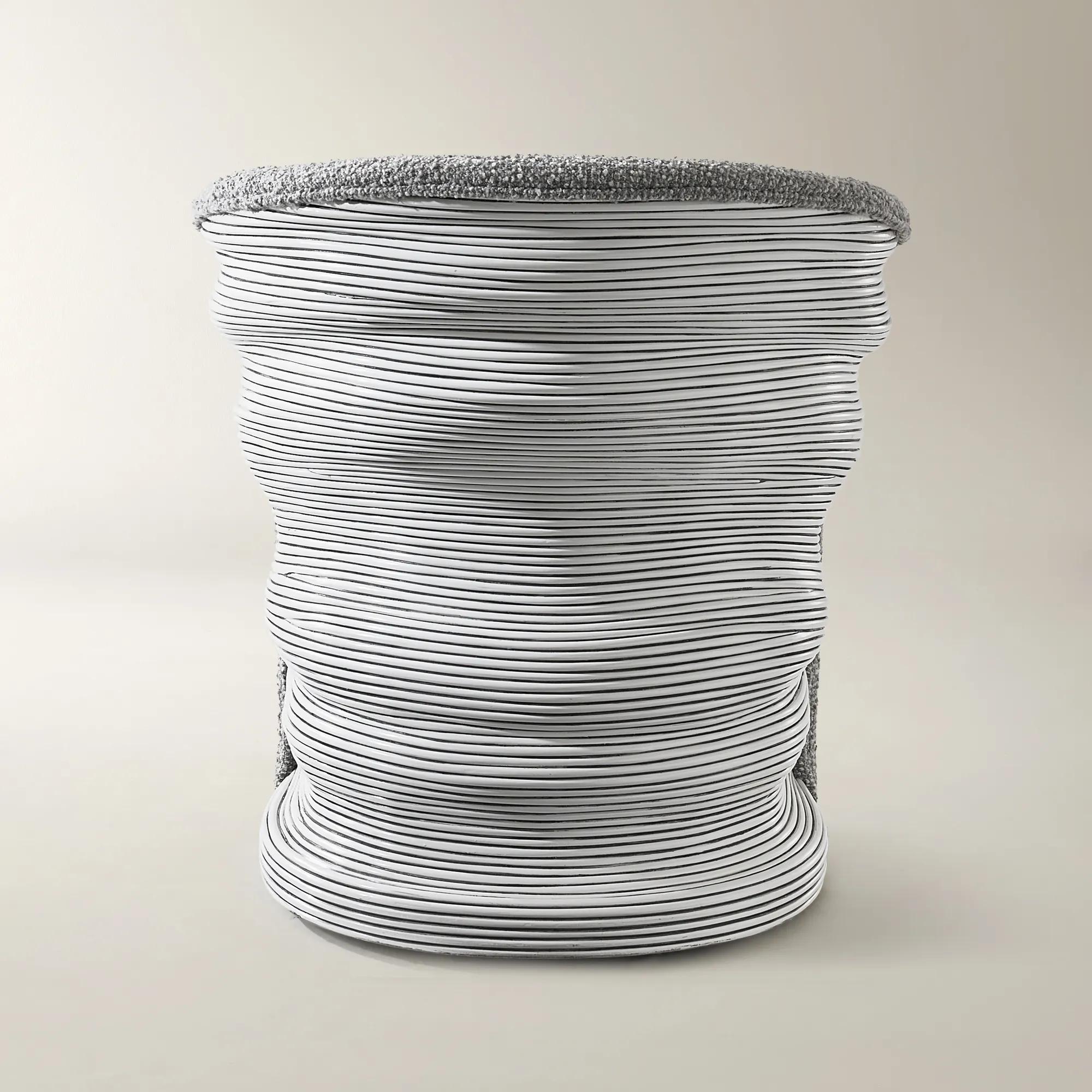 Cairo Rattan Swivel Chair - Grey 