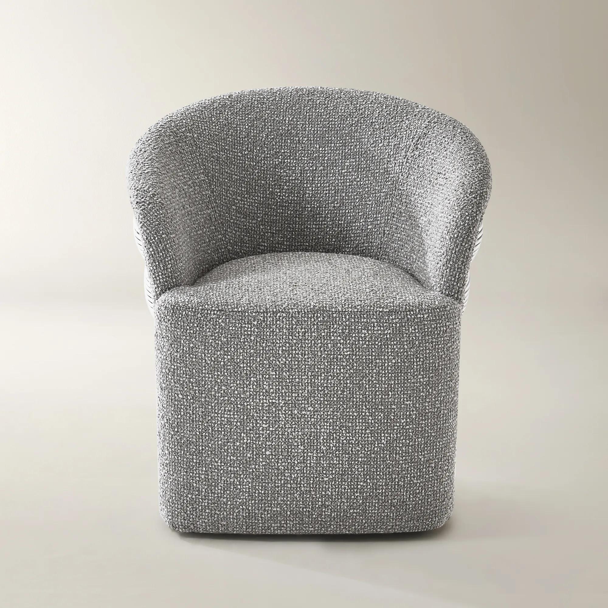 Cairo Rattan Swivel Chair - Grey 