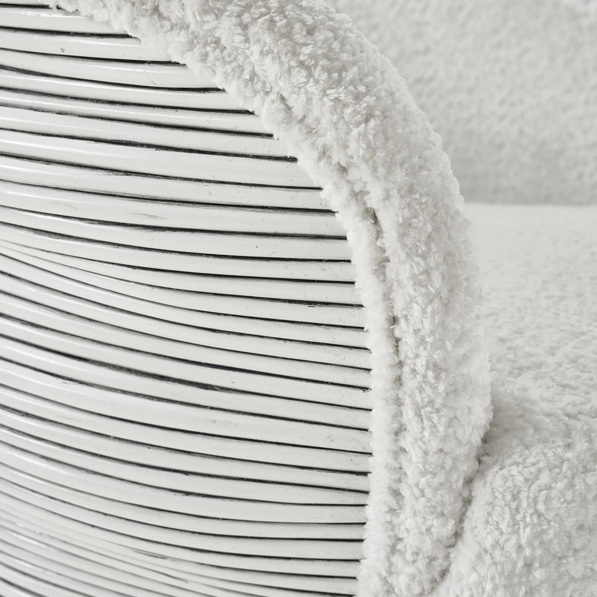 Cairo Rattan Swivel Chair - Ivory