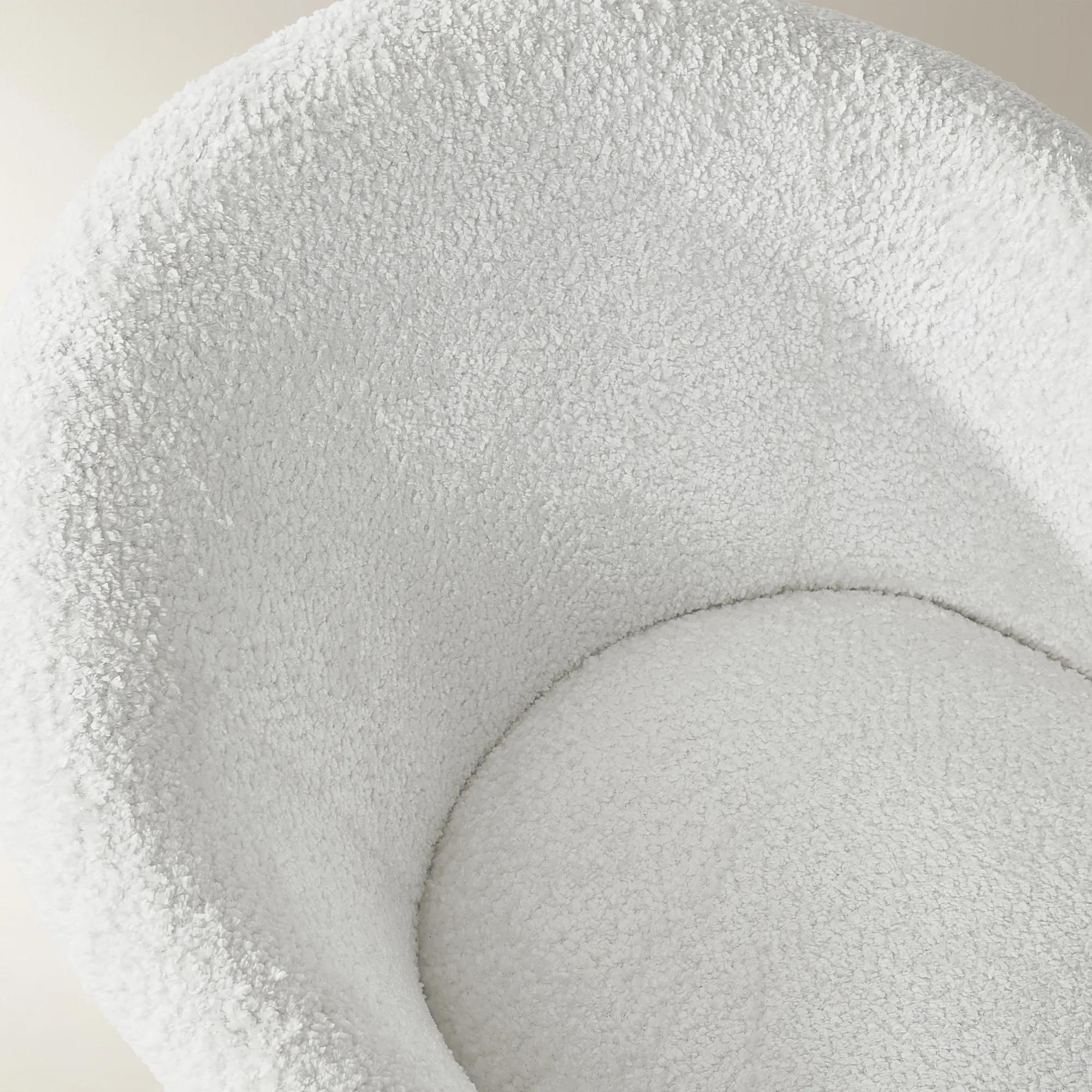 Cairo Rattan Swivel Chair - Ivory