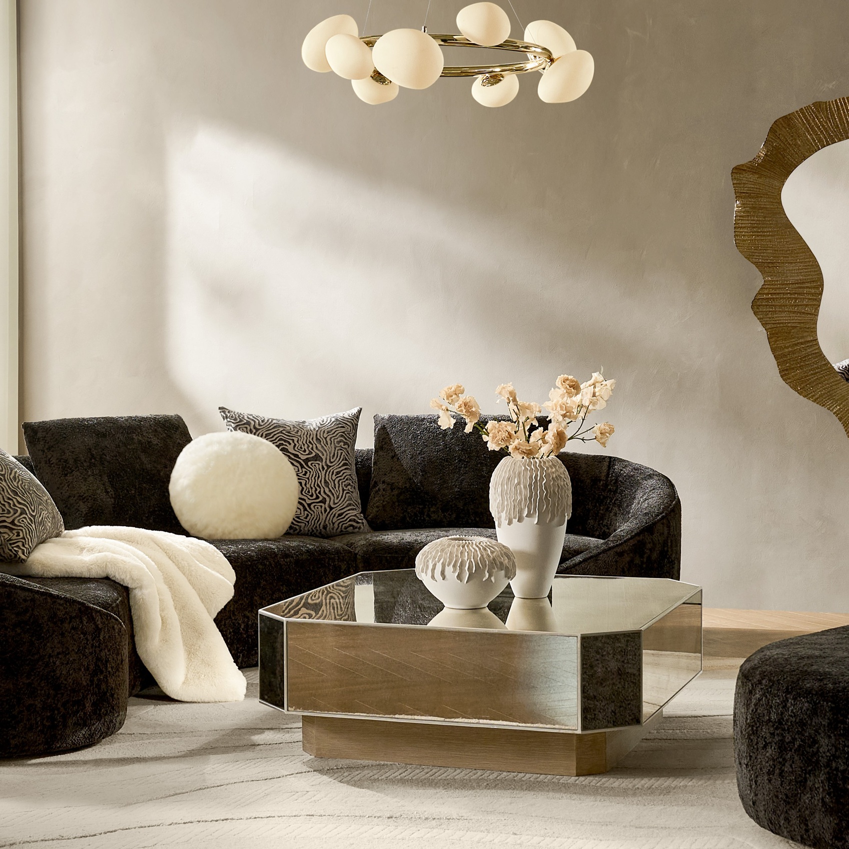 Glimmer Mirrored Coffee Table