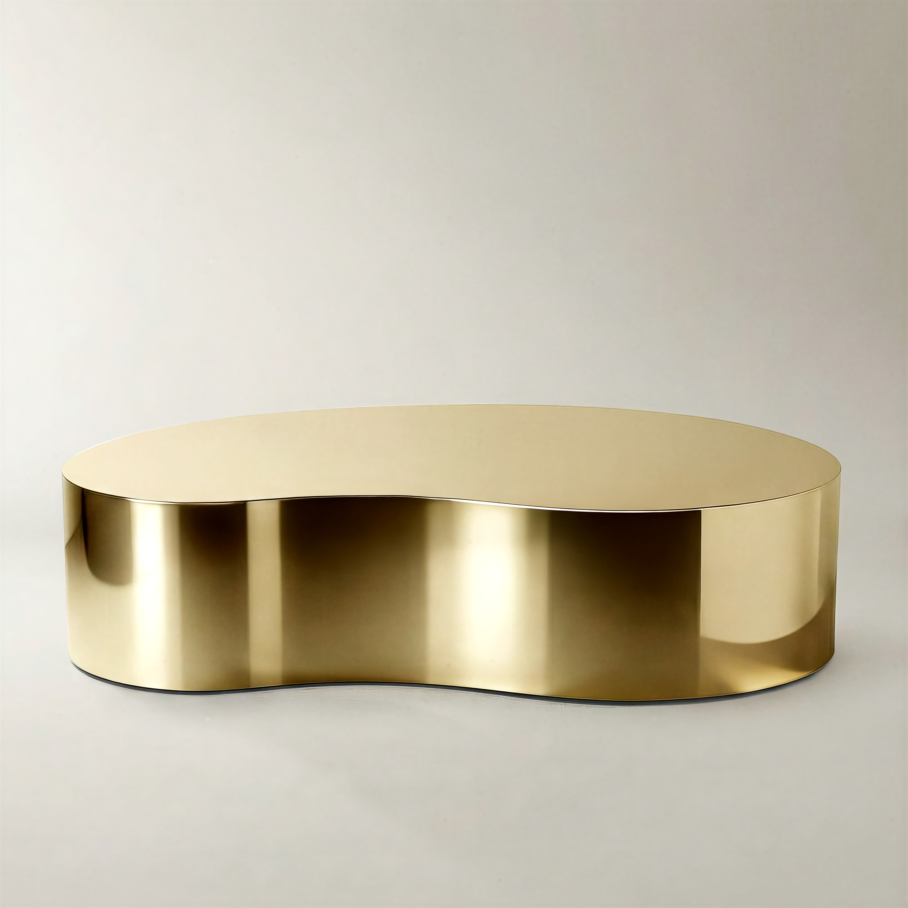 Aurea Coffee Table (57") - Soft Gold