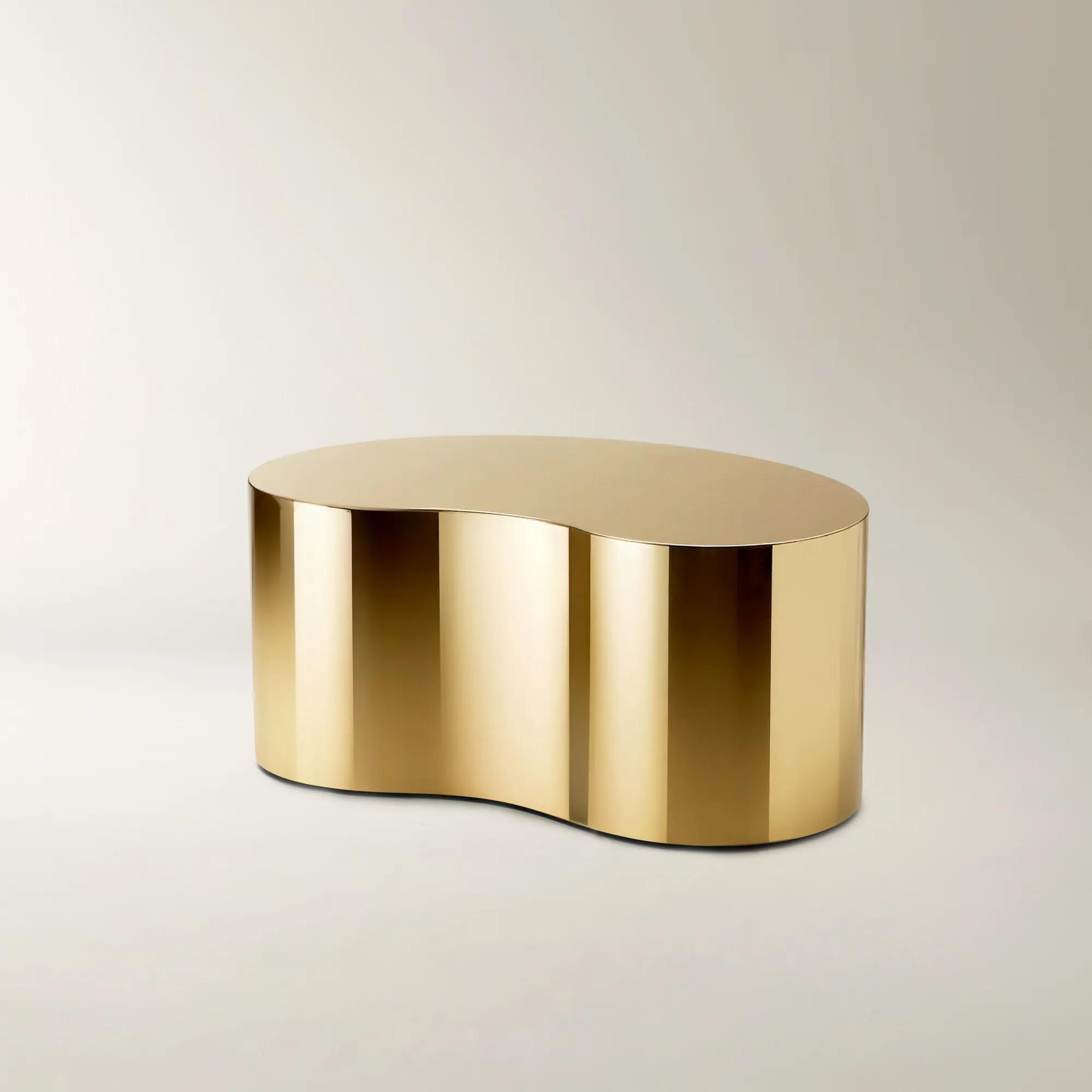 Aurea Coffee Table (37.5") - Soft Gold