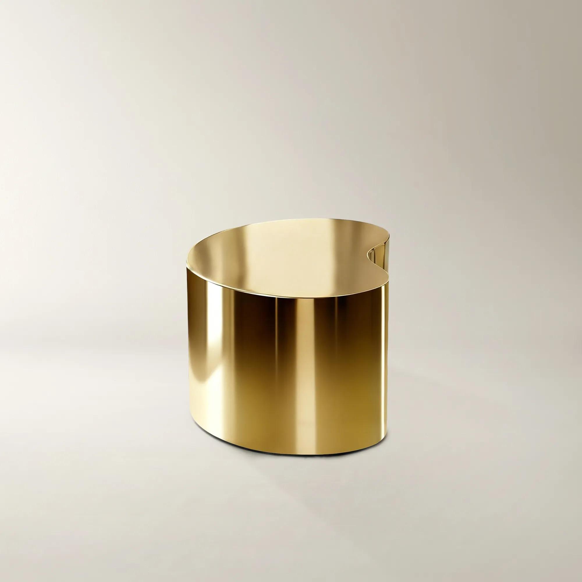 Aurea Coffee Table (37.5") - Soft Gold