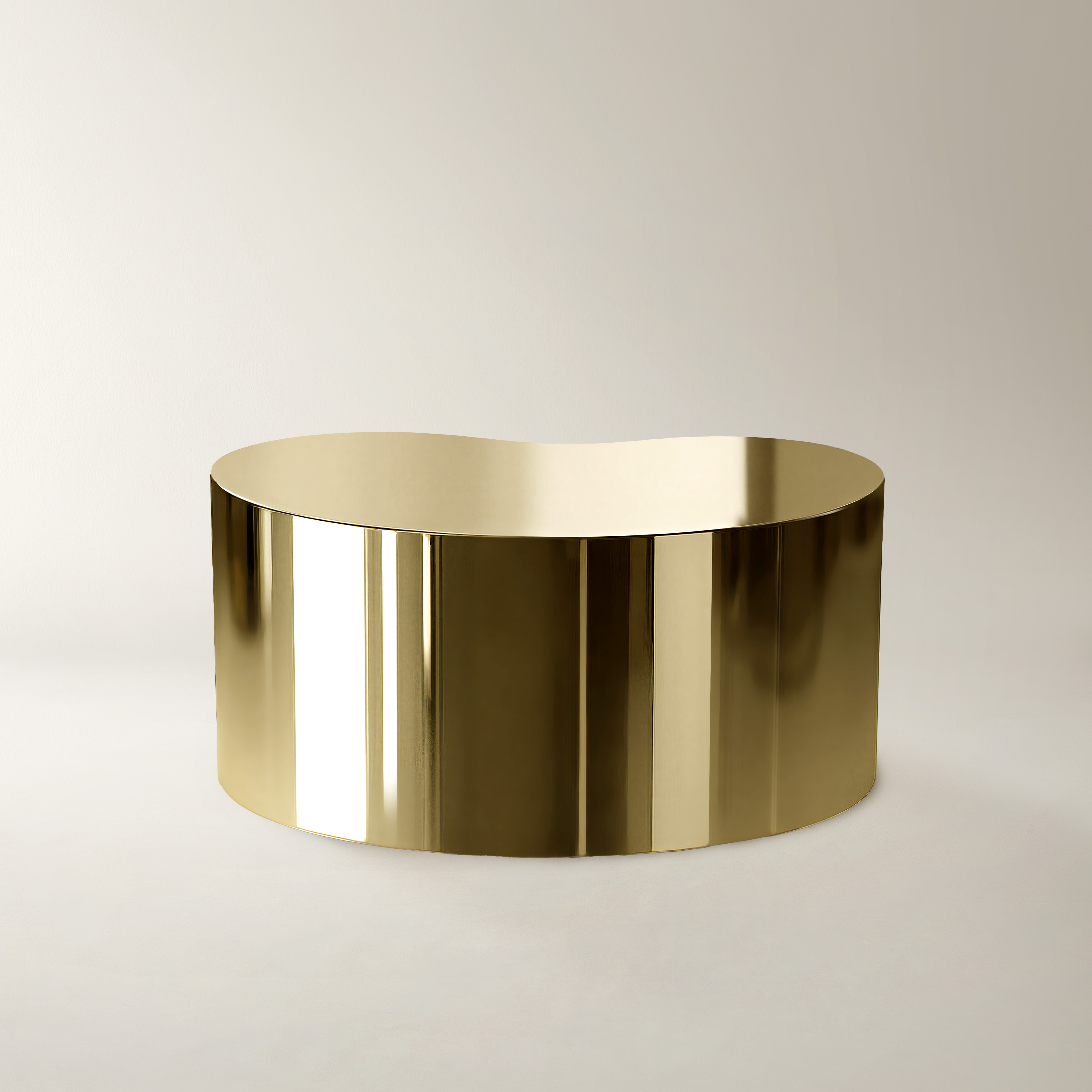 Aurea Coffee Table (37.5") - Soft Gold