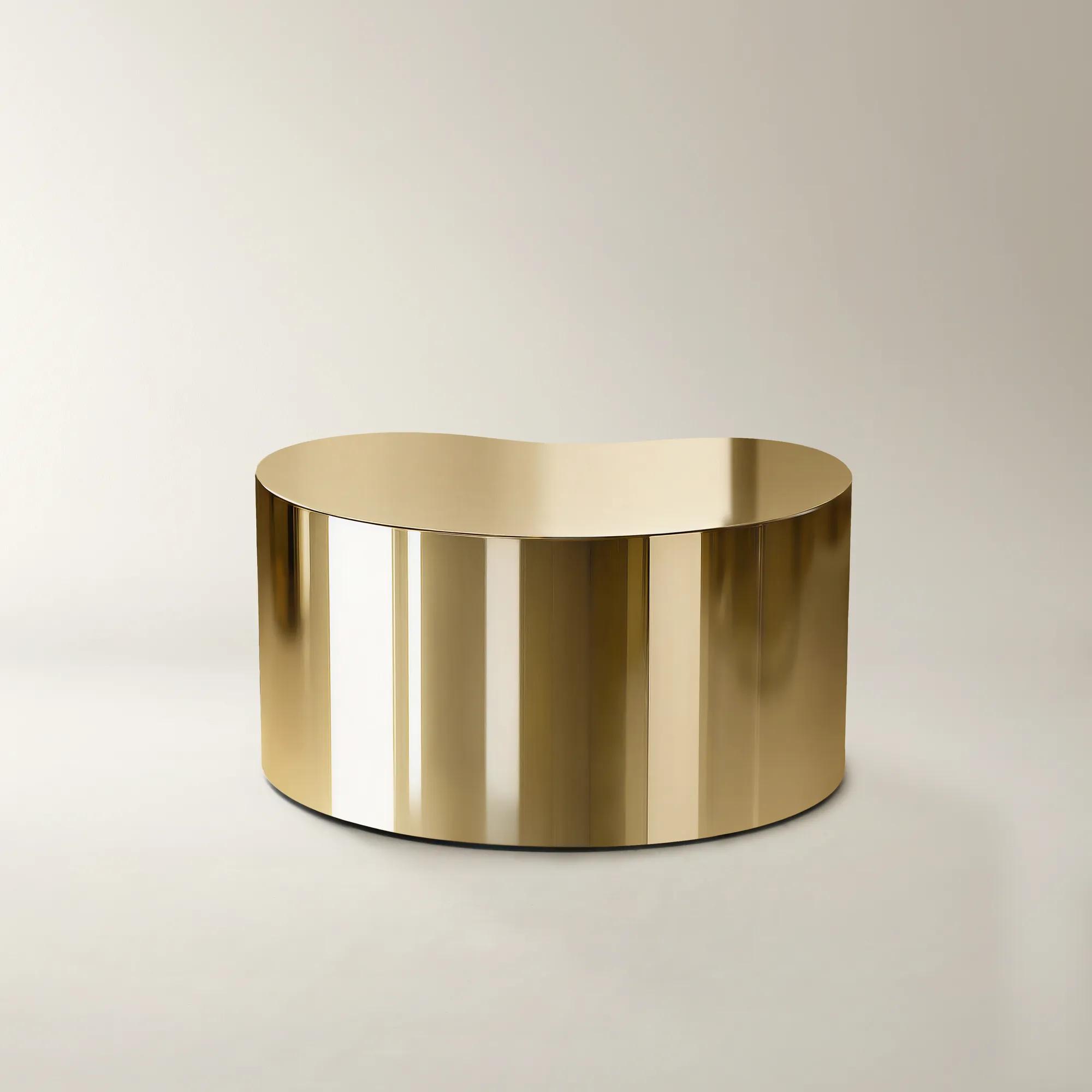 Aurea Coffee Table (32") - Soft Gold