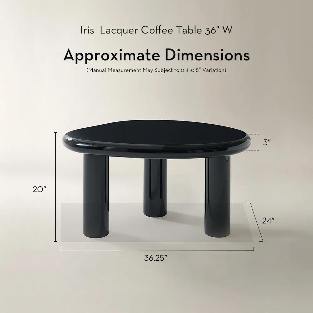 Iris Lacquer Coffee Table 36" W