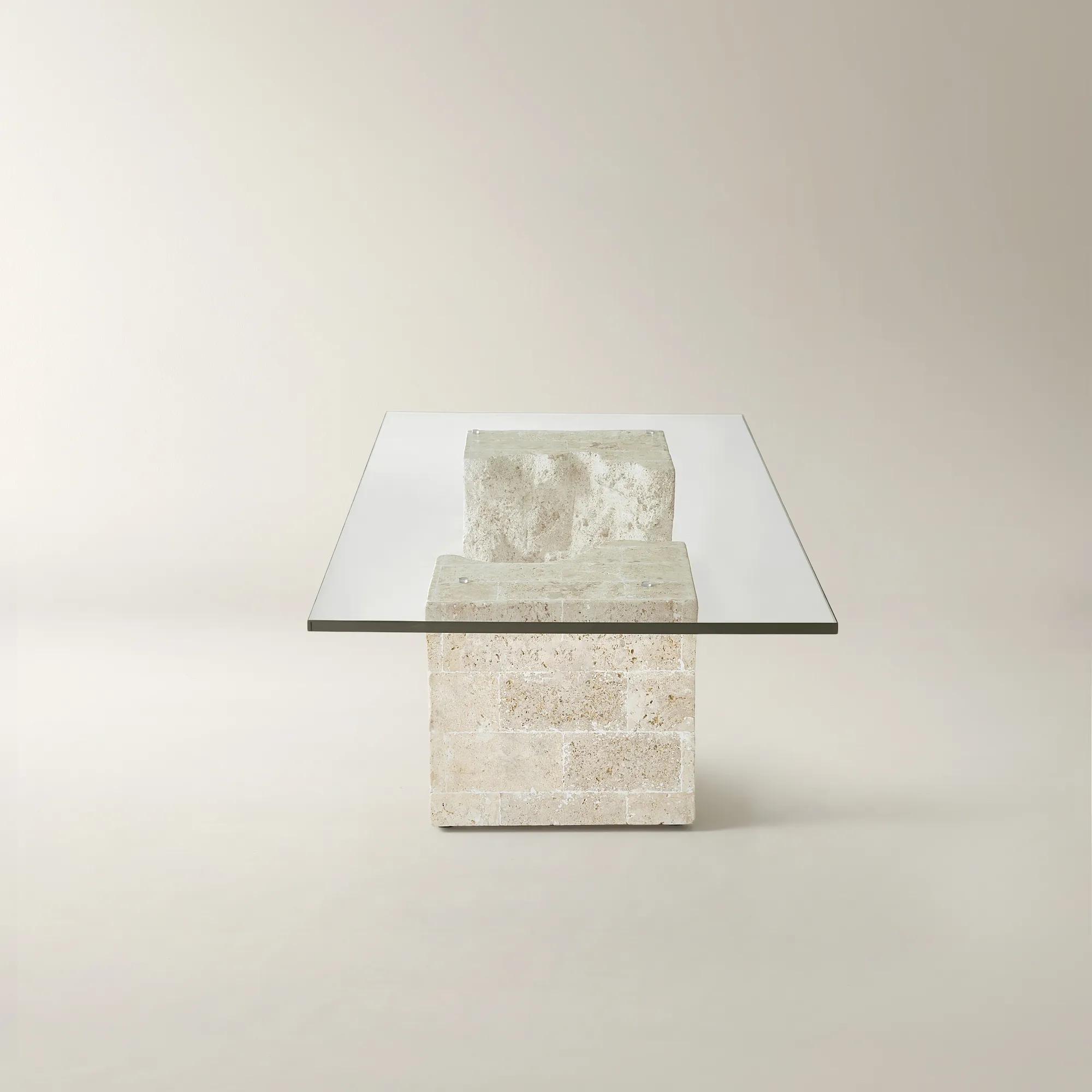 Cairo Mactan Stone Coffee Table (63"-70.87")