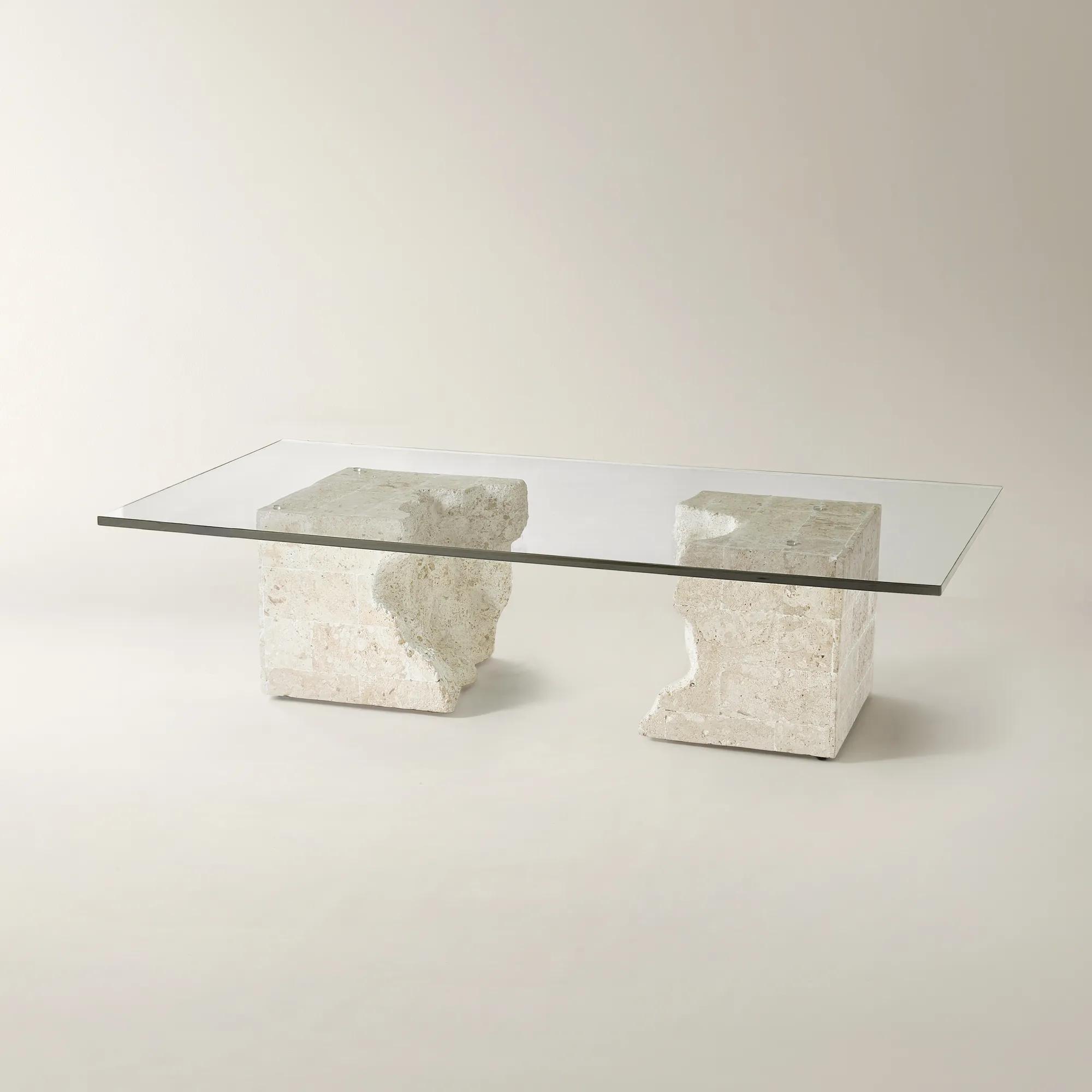 Cairo Mactan Stone Coffee Table (63"-70.87")