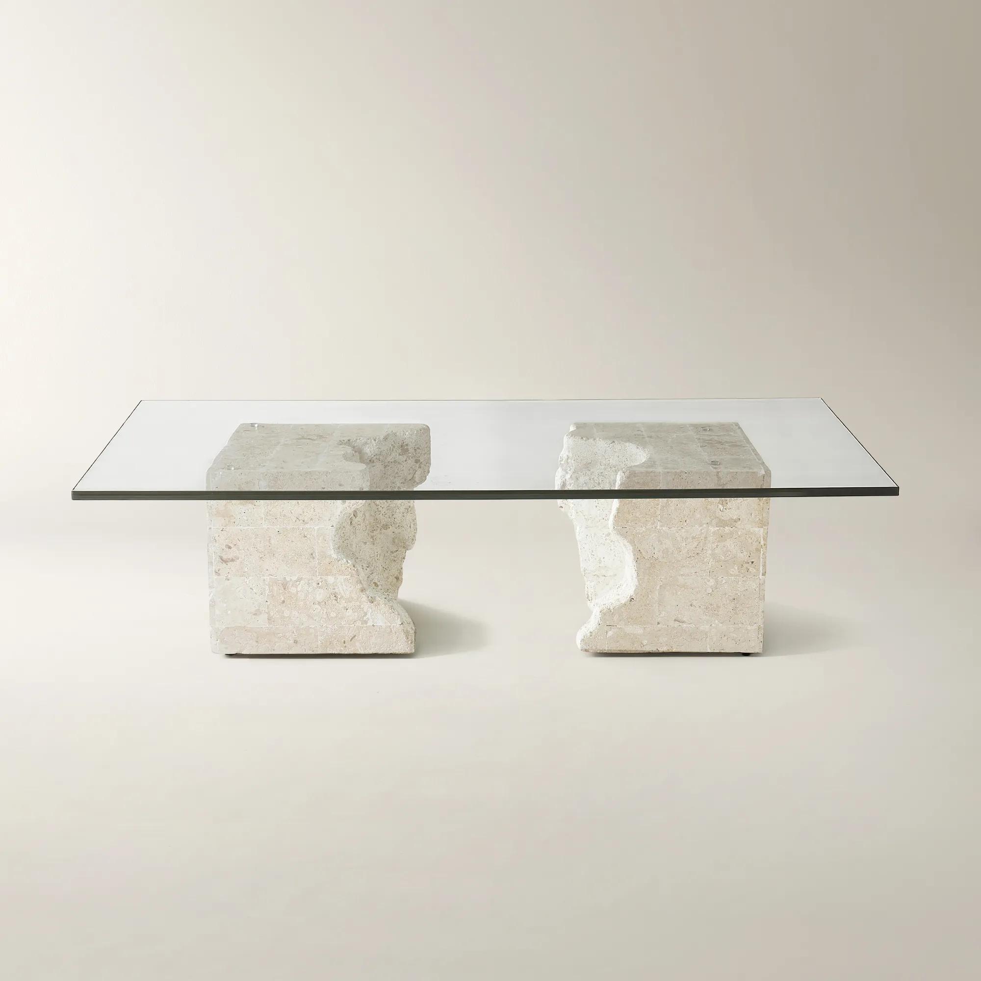 Cairo Mactan Stone Coffee Table (63"-70.87")