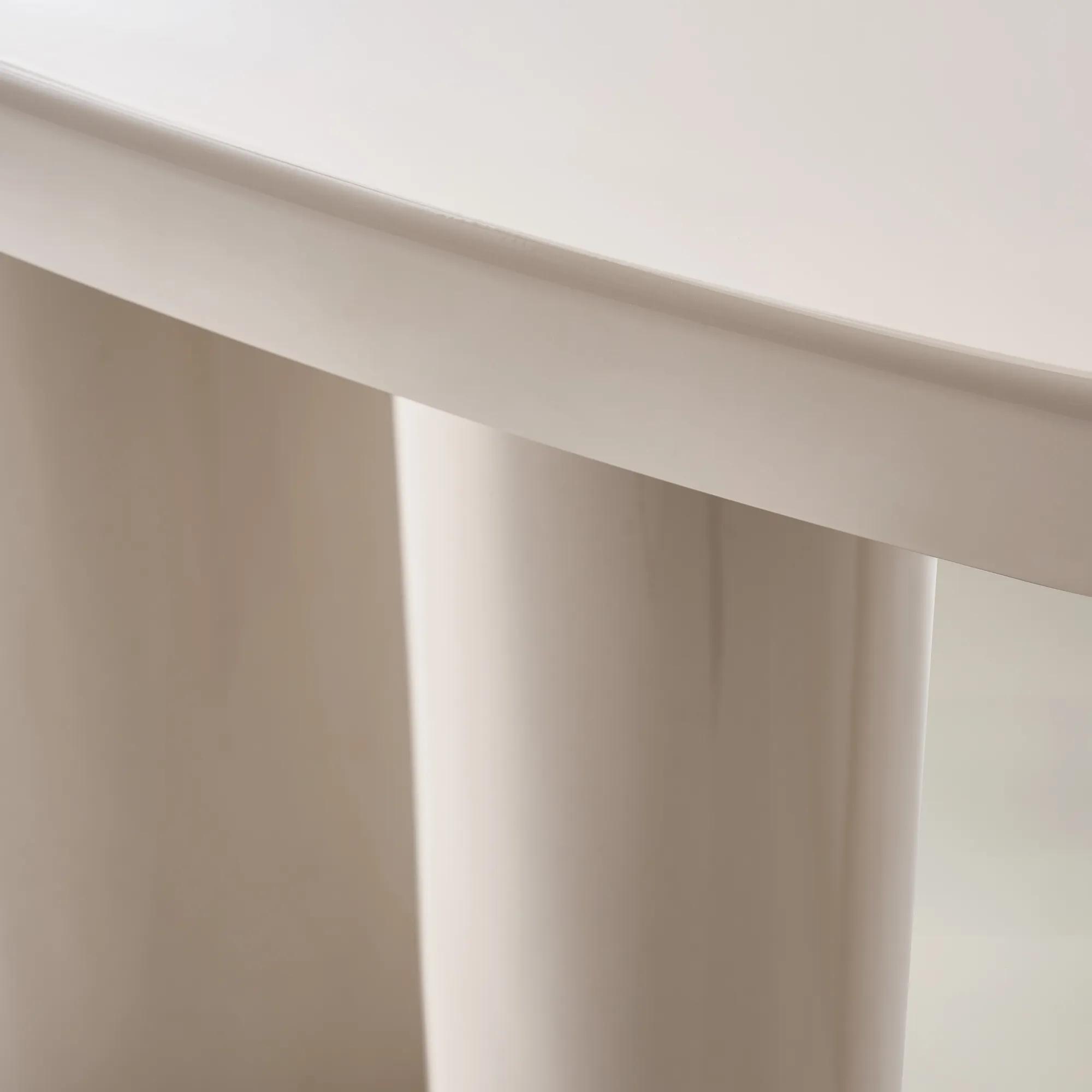 Nia Lacquered Desk (62") - Turtle Dove