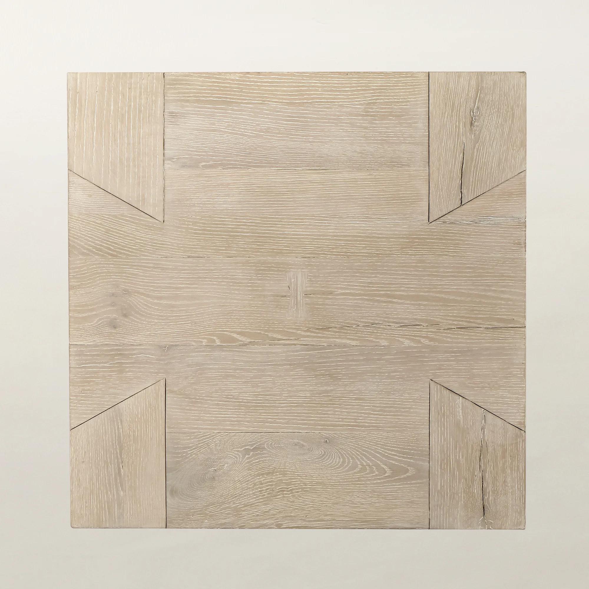 Bristol Reclaimed Oak 24" End Table - Aged Cream