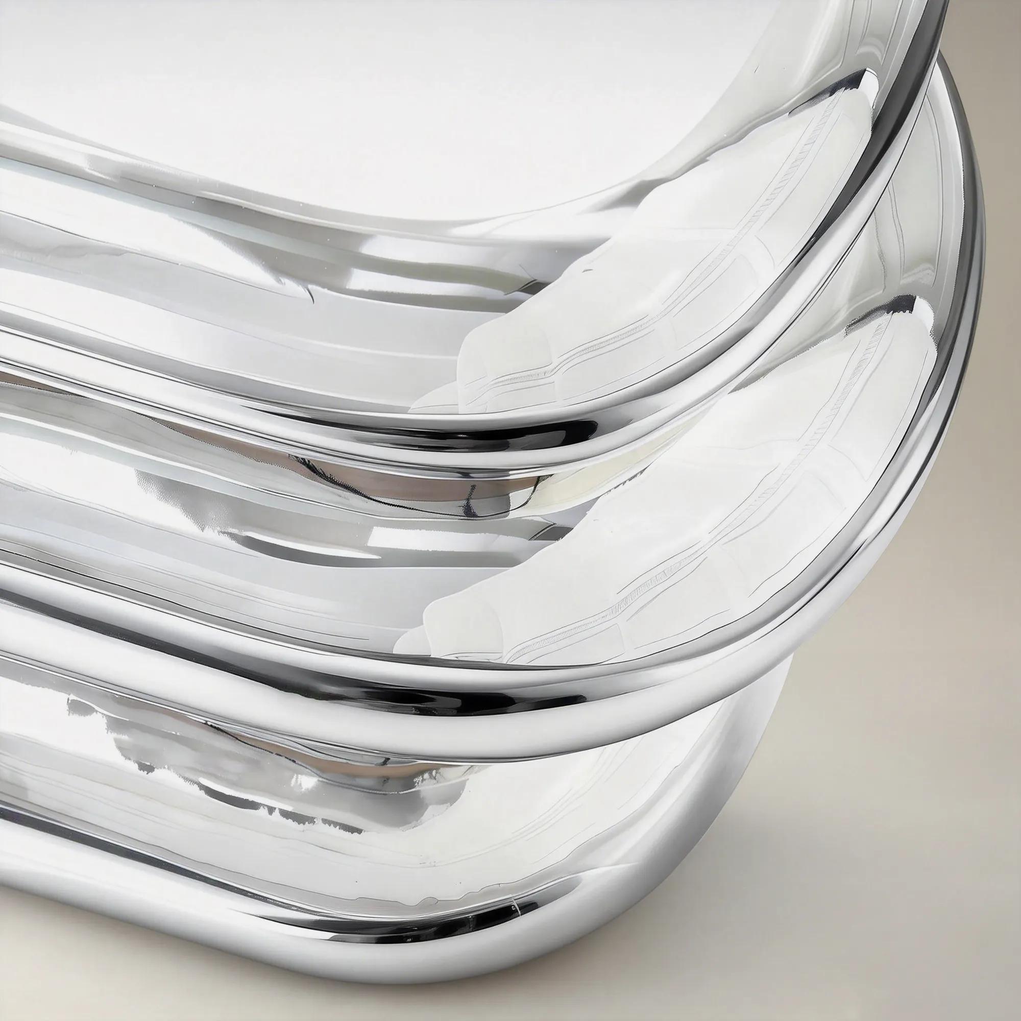 Forma Stacked Accent Table (19.9") - Chrome