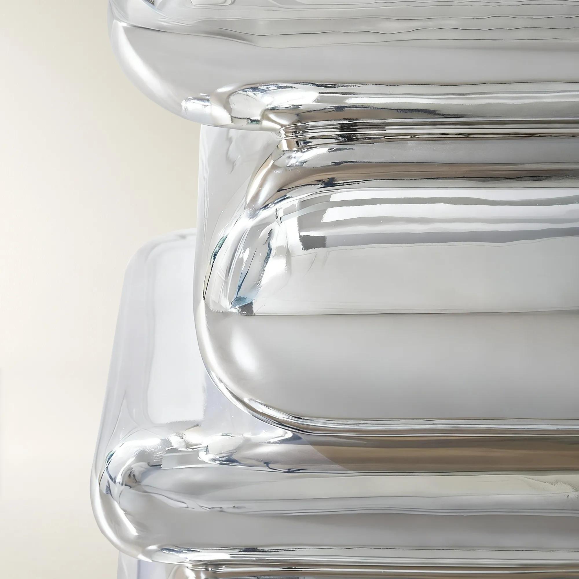 Forma Stacked Accent Table (19.9") - Chrome