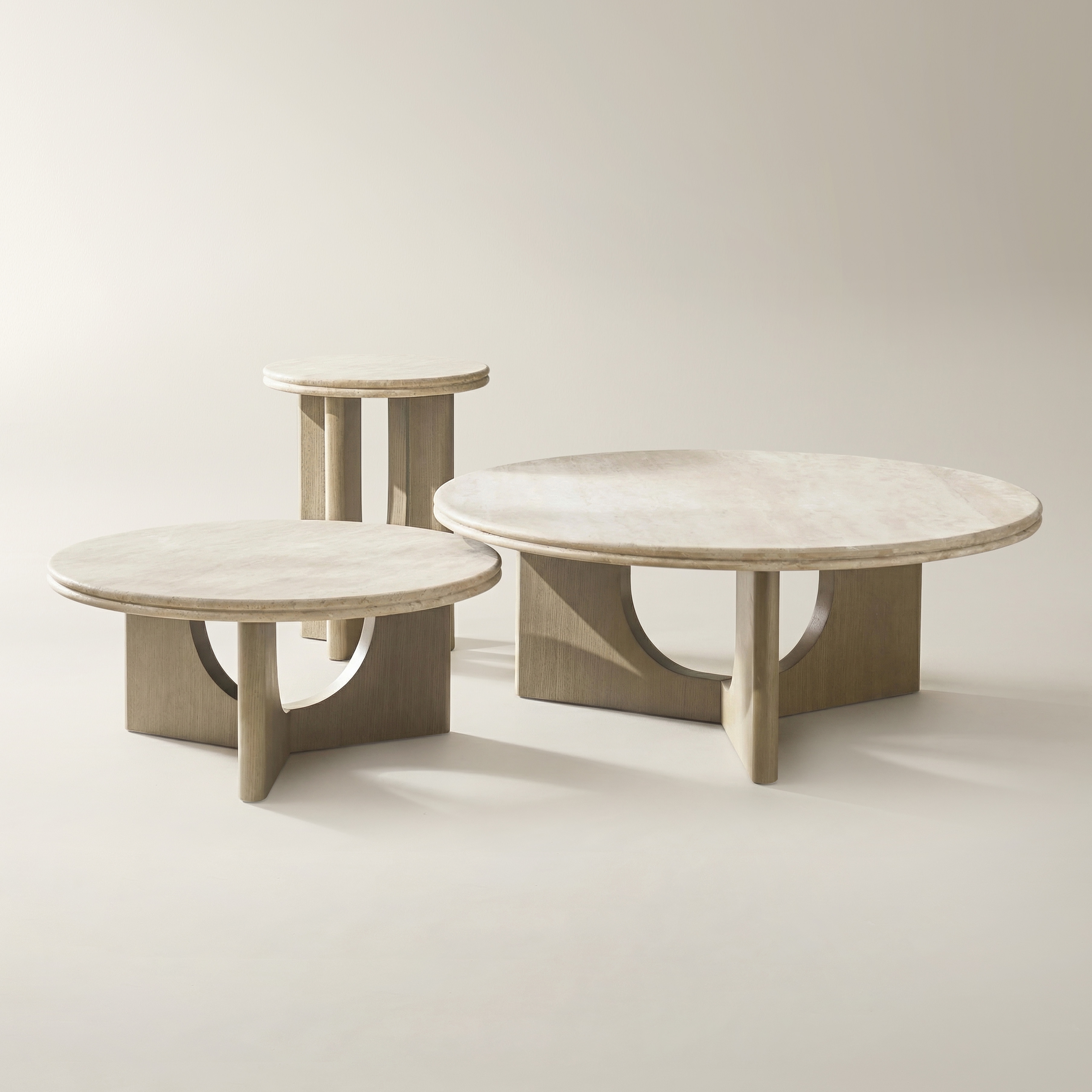 Bond Nesting Coffee Table (17"-41") - Natural