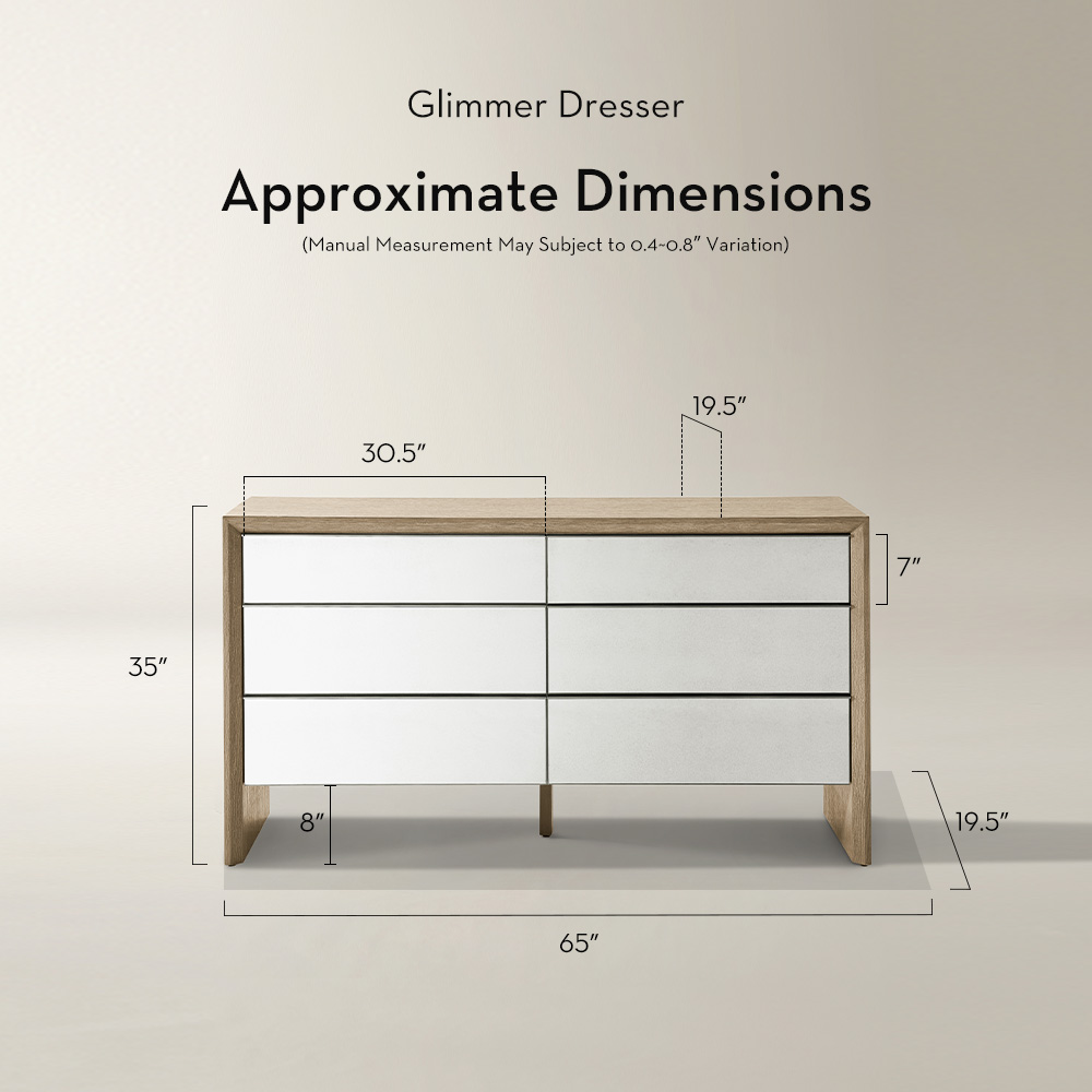 Glimmer Mirrored Dresser