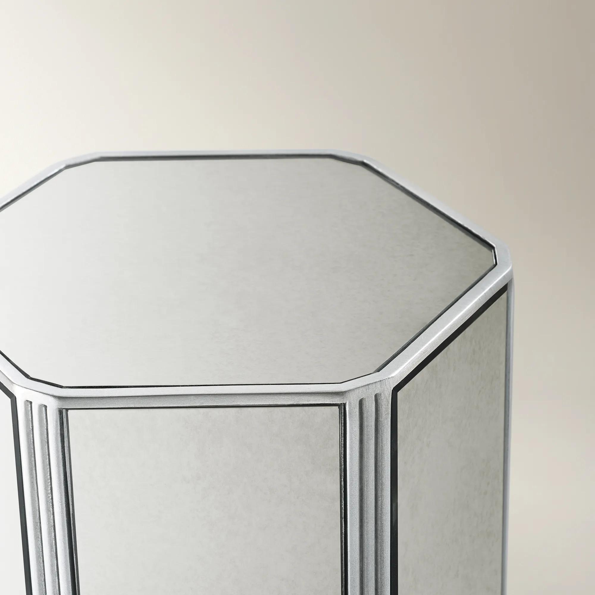 Glimmer Mirrored Side Table