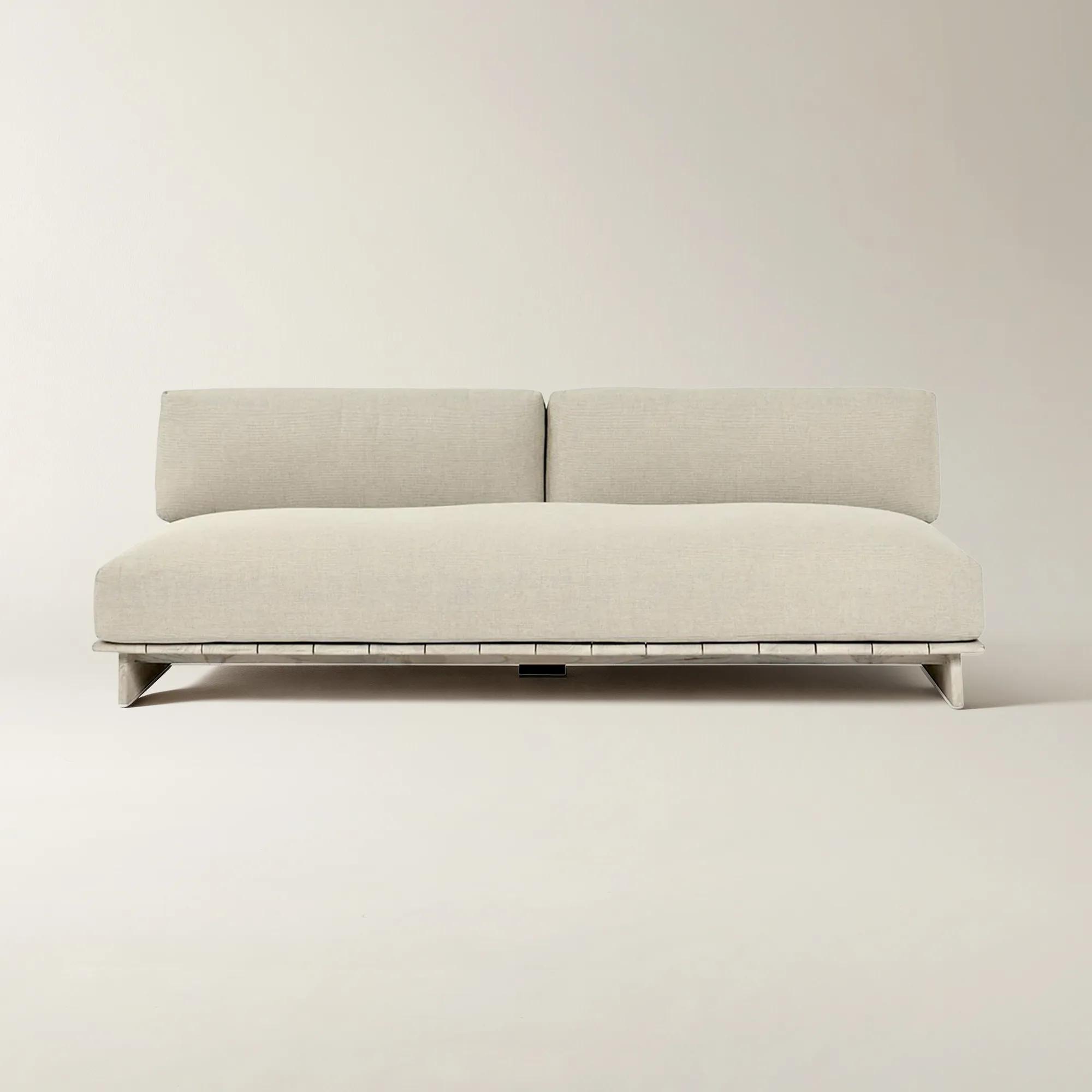 Livia Outdoor Loveseat (93.7") - Taupe