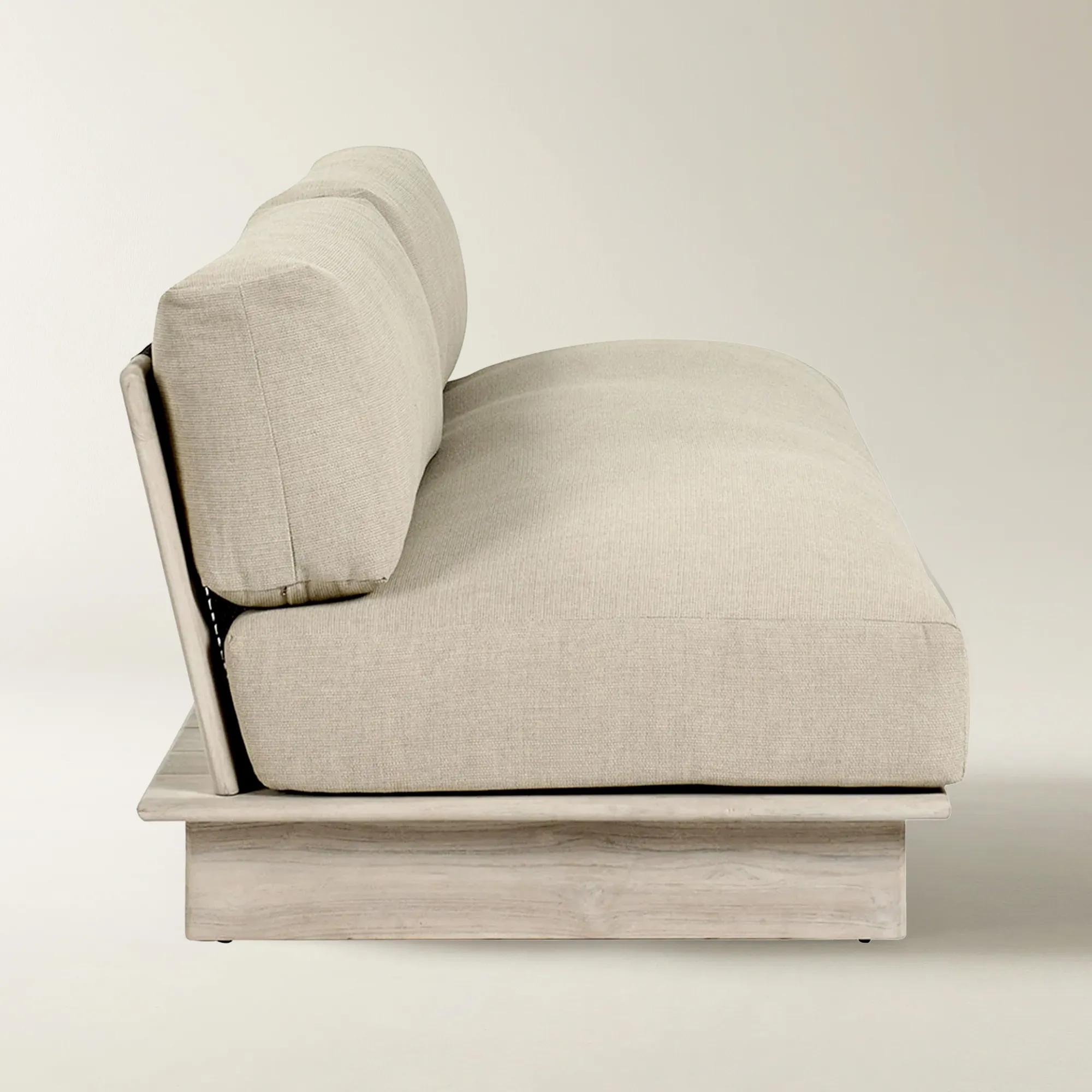 Livia Outdoor Loveseat (93.7") - Taupe