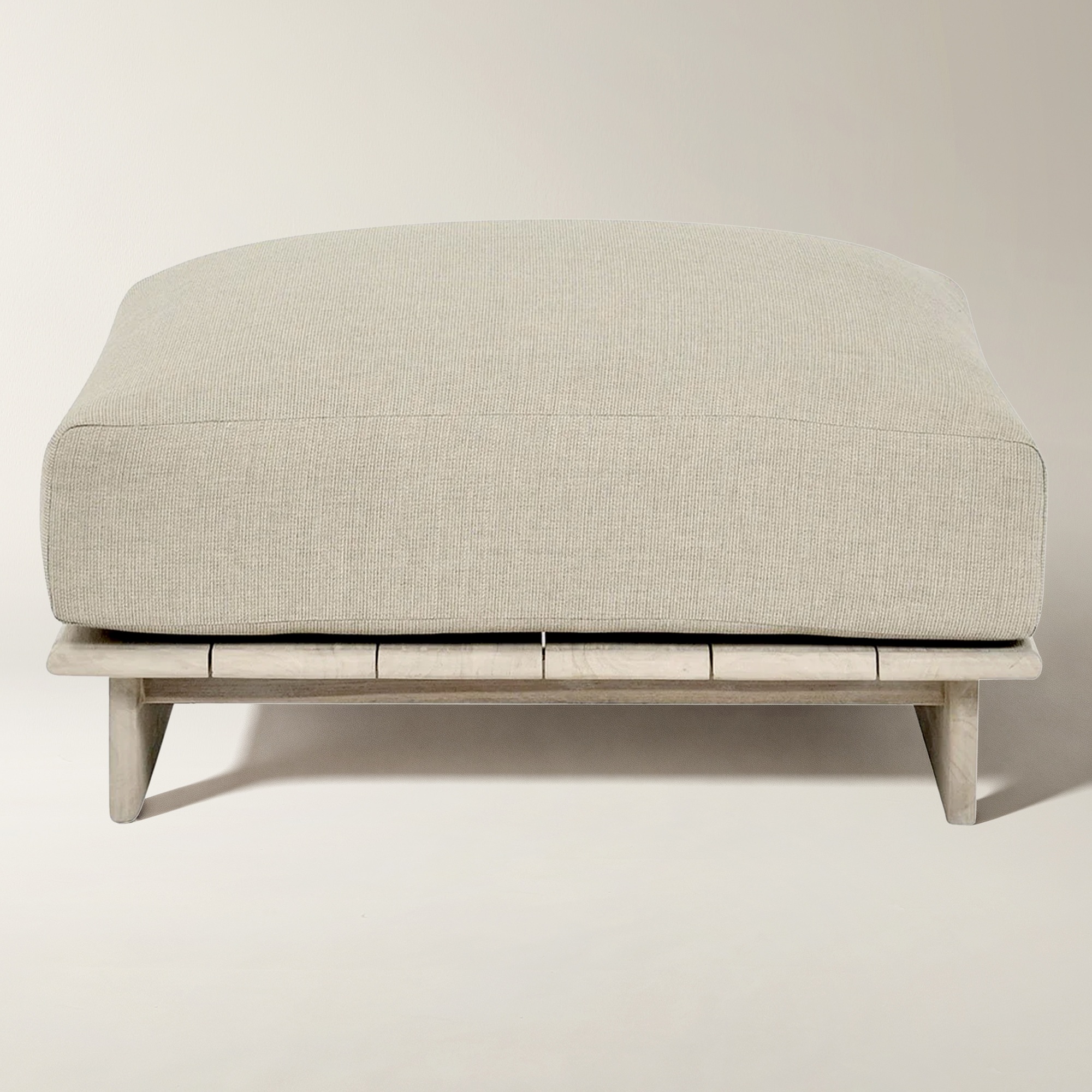 Livia Outdoor Ottoman (37.8") - Taupe