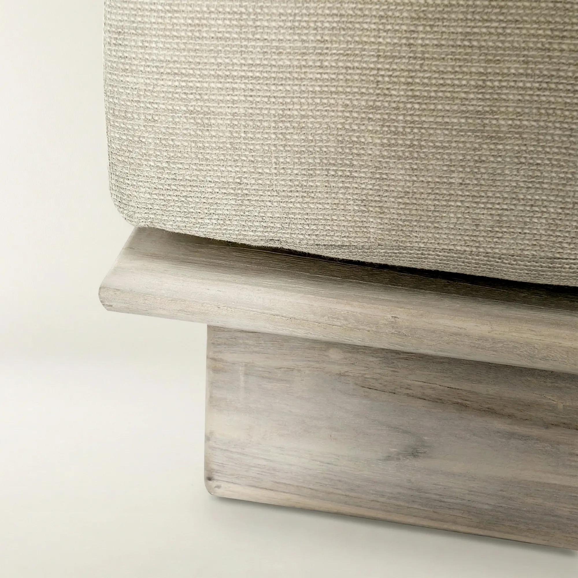 Livia Outdoor Ottoman (37.8") - Taupe