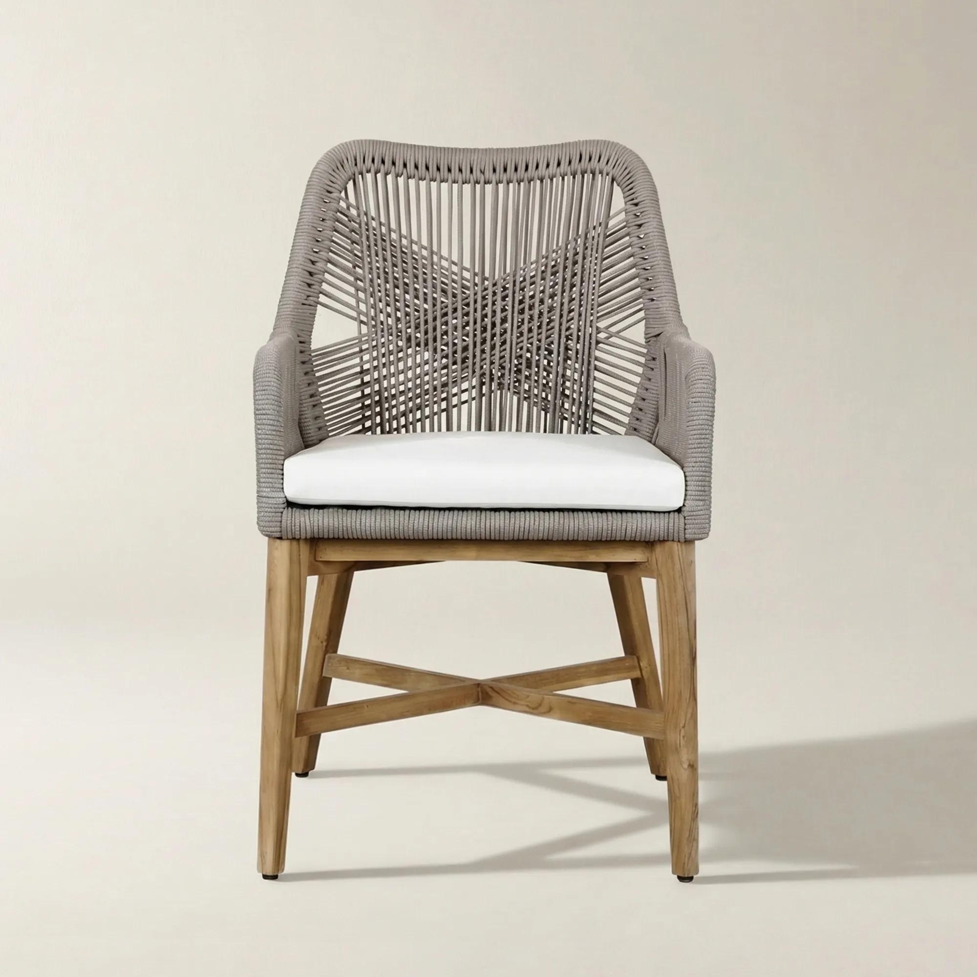 Marley Outdoor Dining Chair - Gray