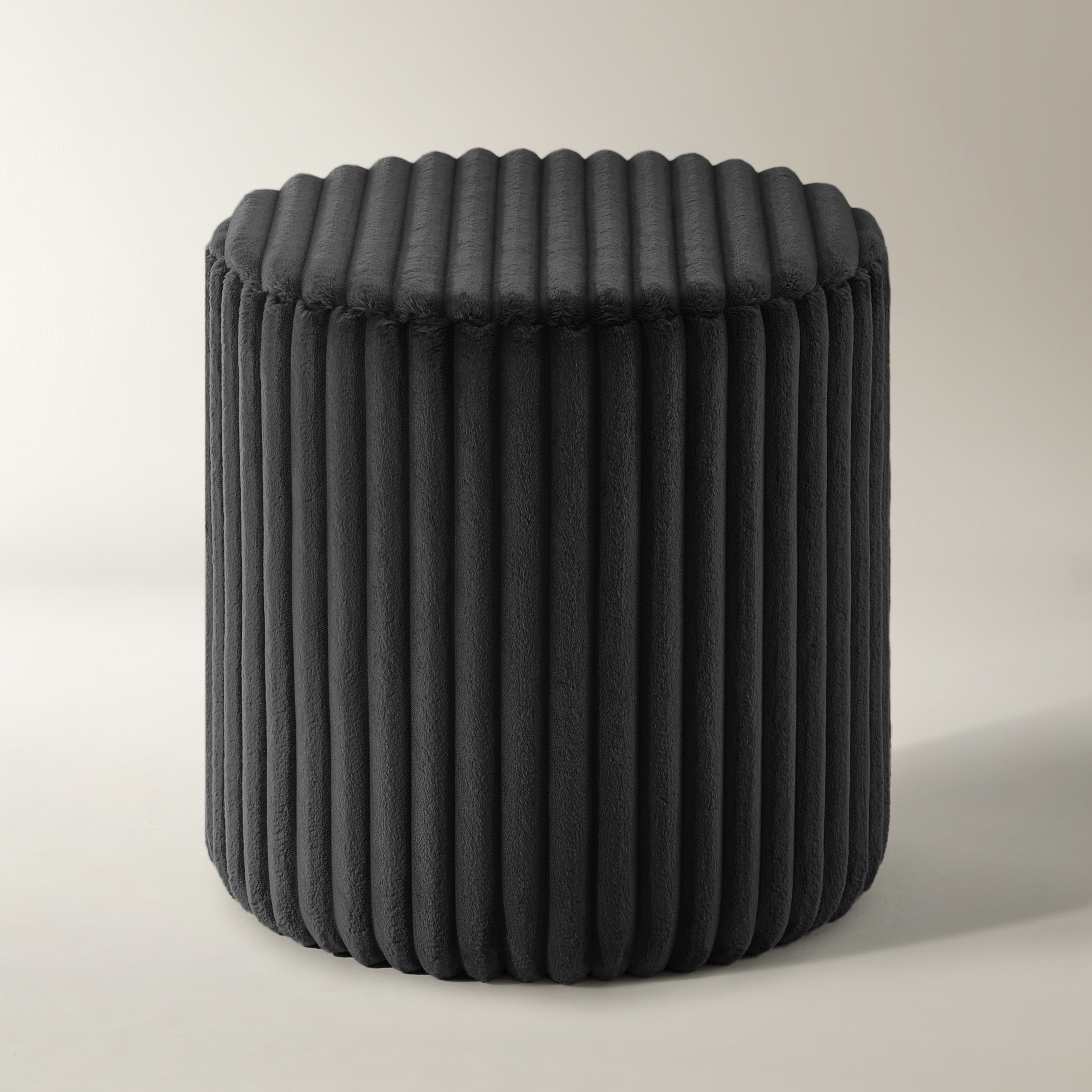 Fleece Stool - Black