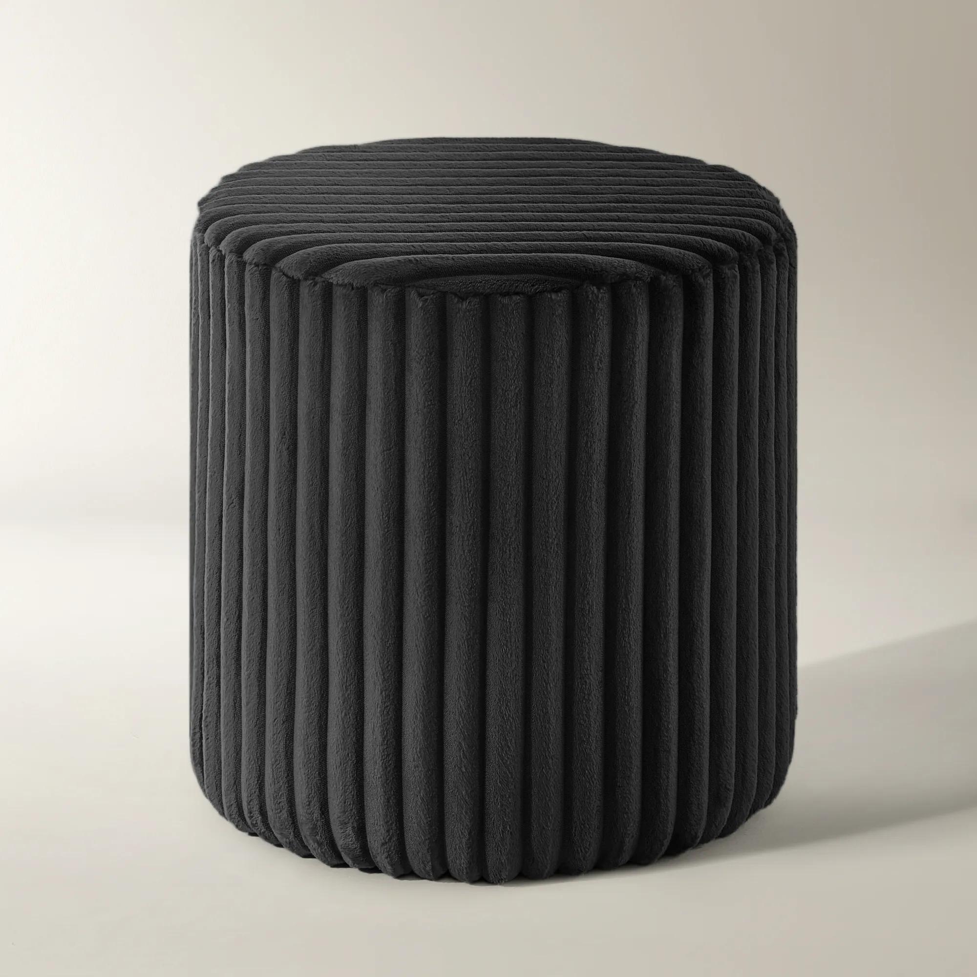 Fleece Stool - Black