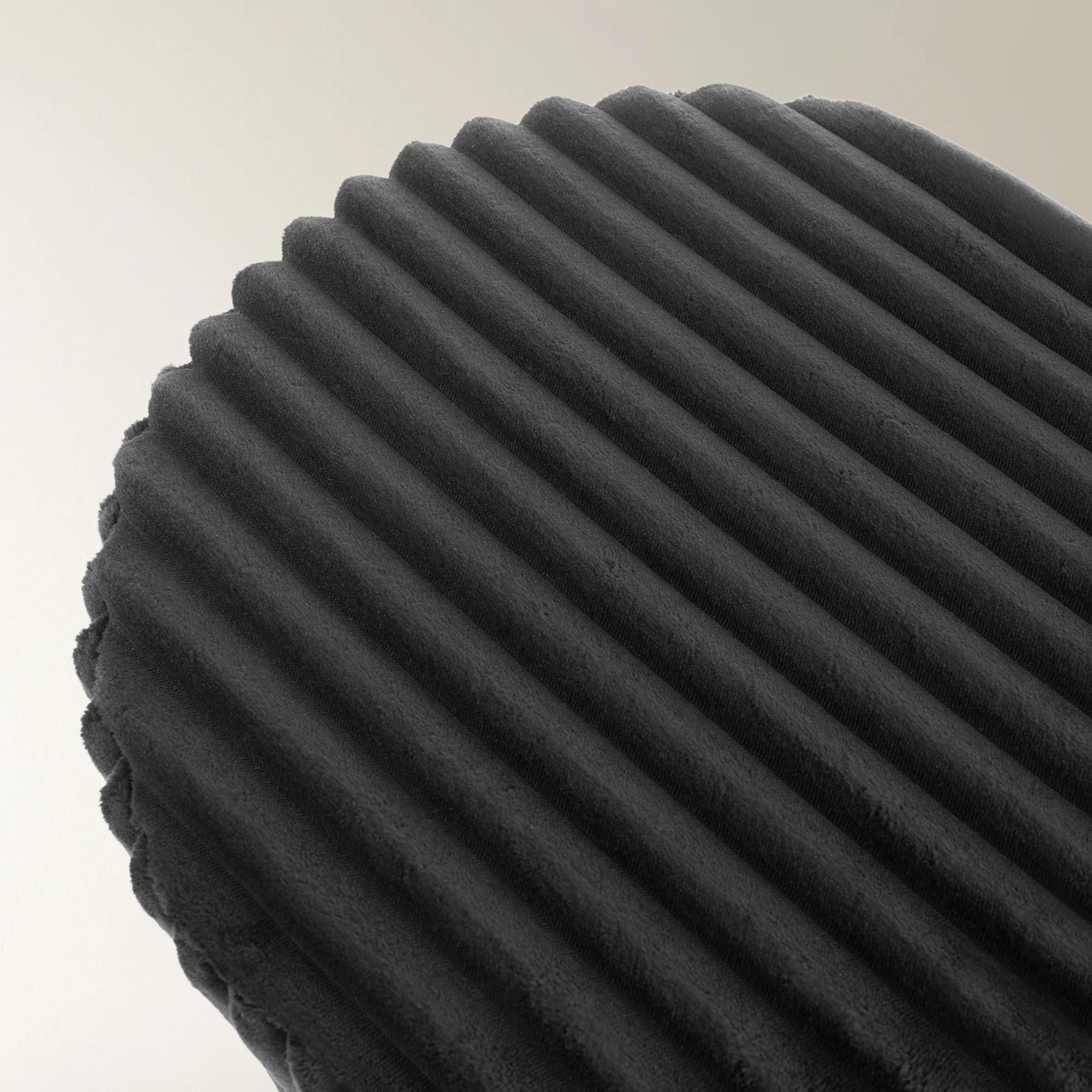 Fleece Stool - Black