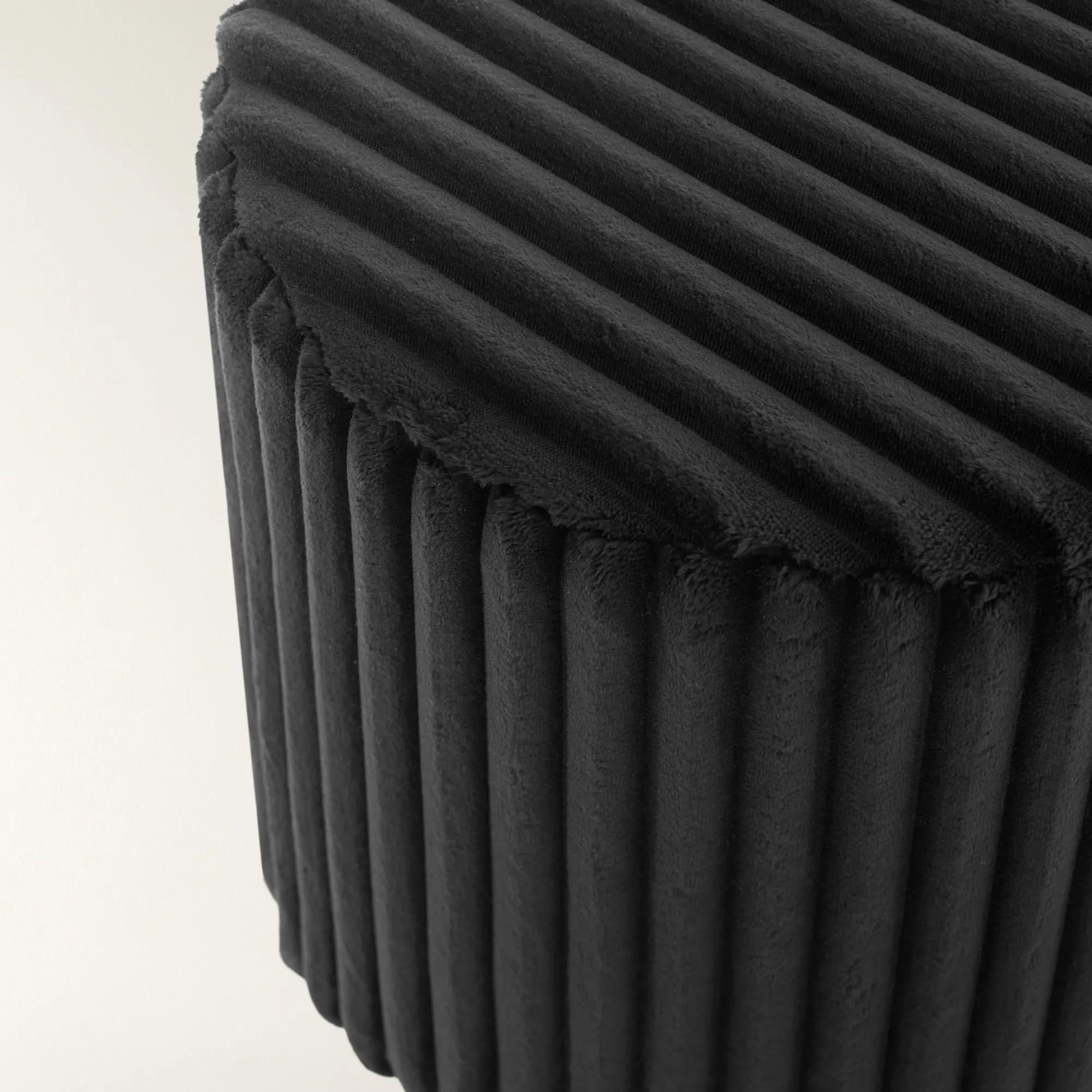 Fleece Stool - Black