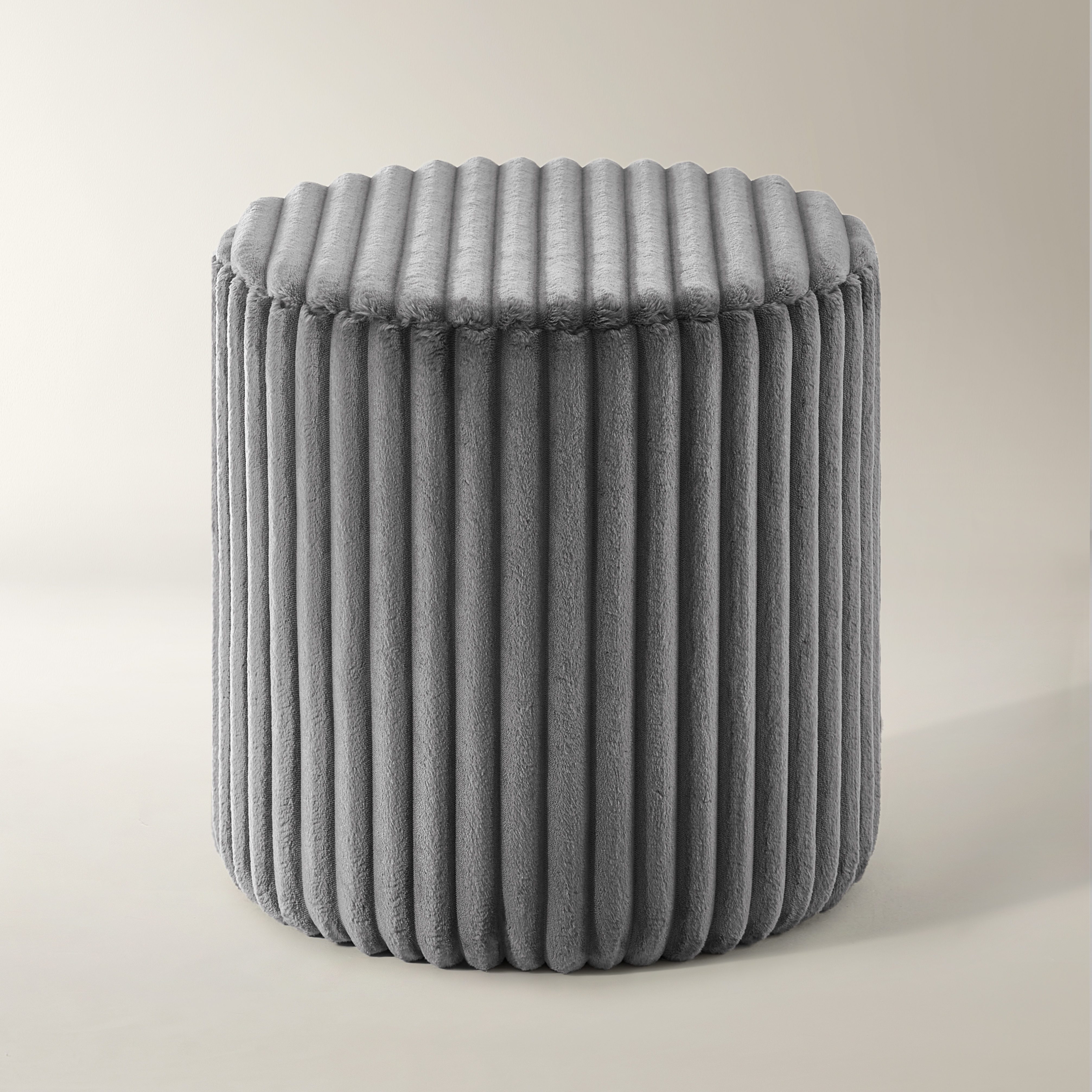 Fleece Stool - Grey