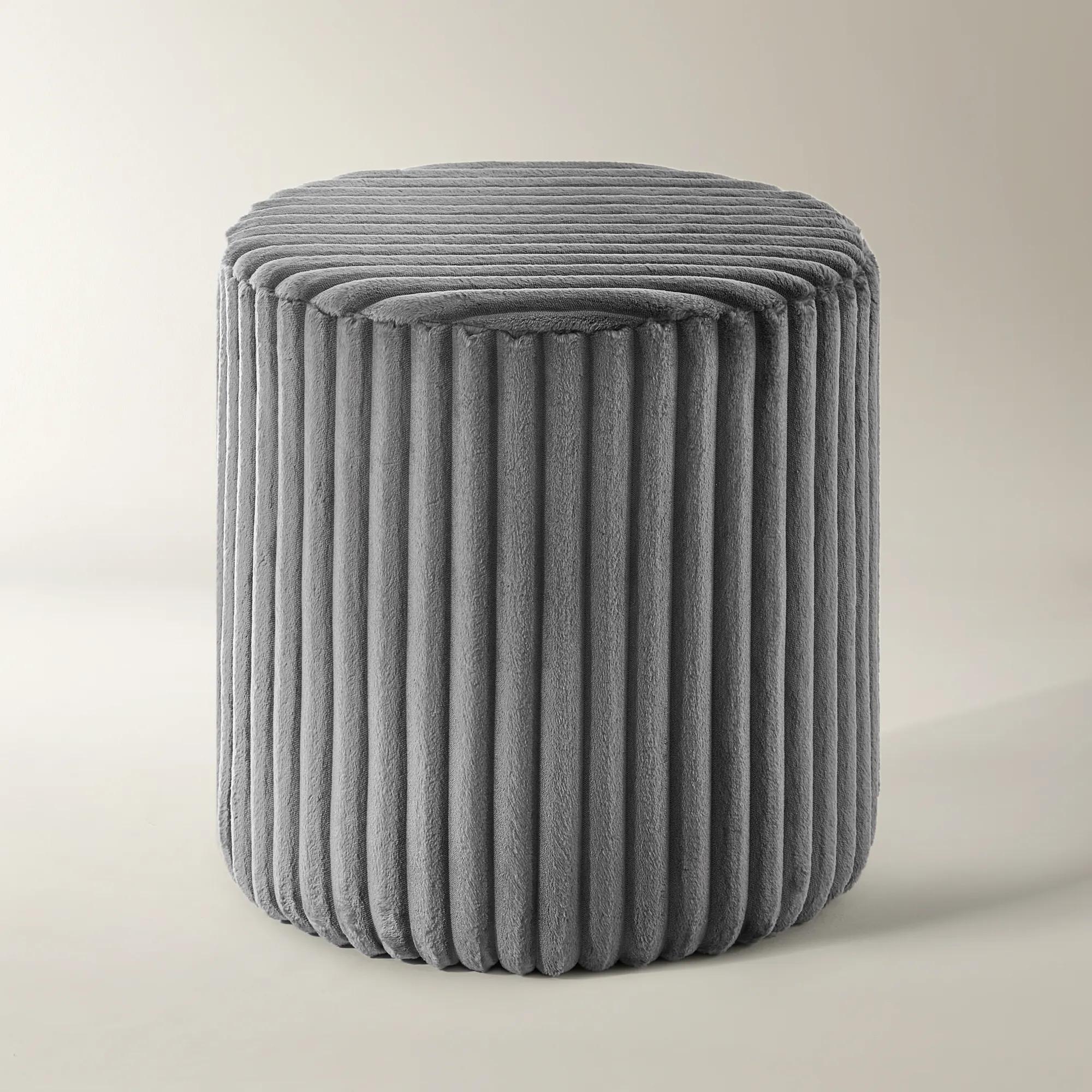 Fleece Stool - Grey