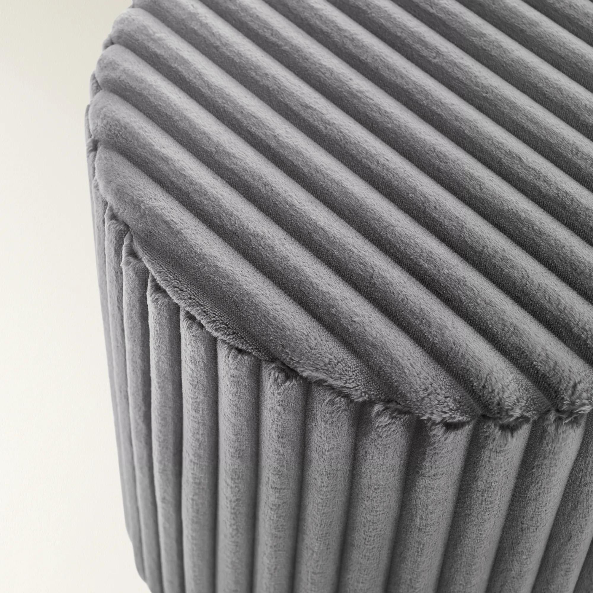 Fleece Stool - Grey