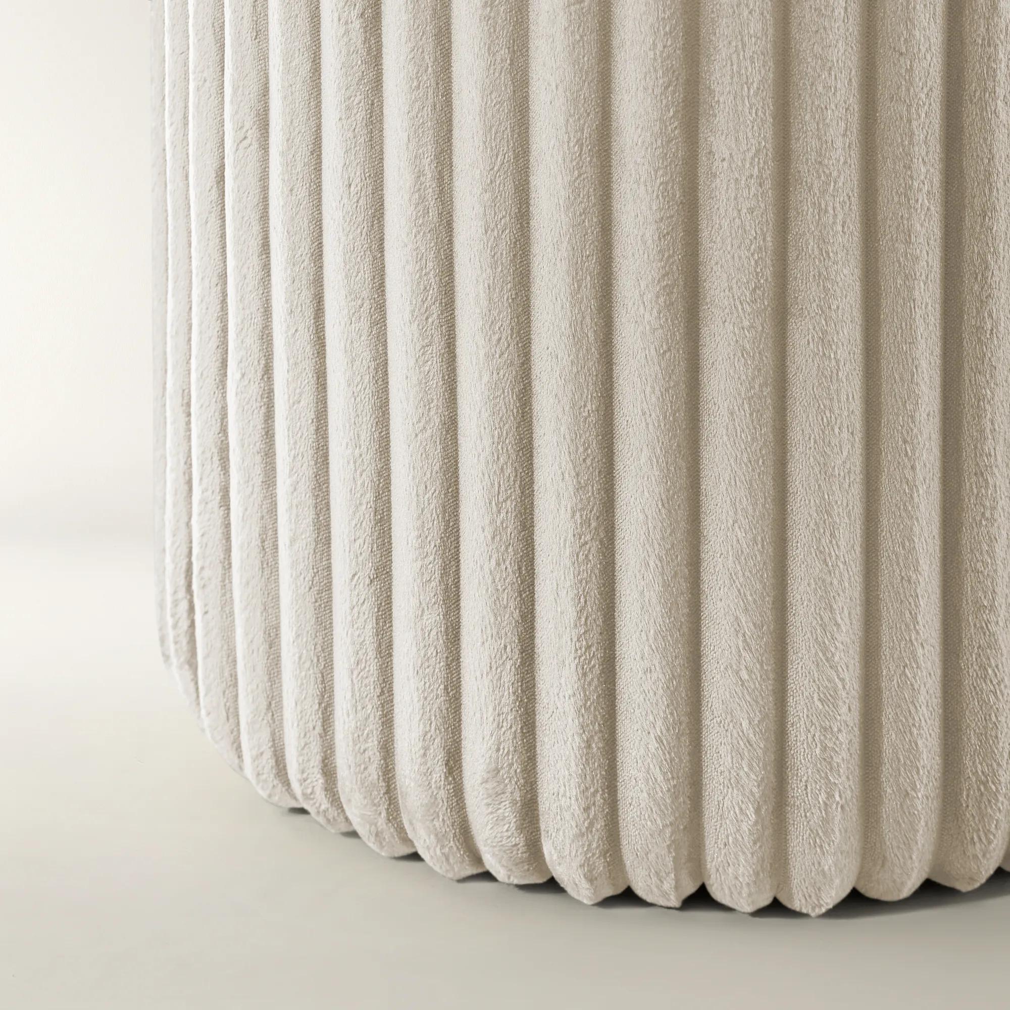 Fleece Stool - Ivory