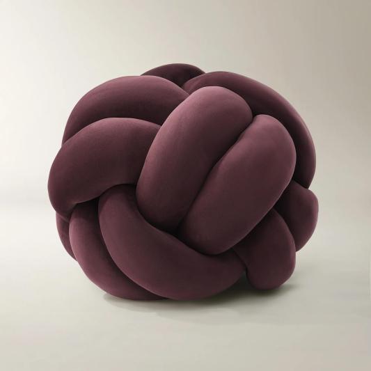 Loopie Fig Velvet Stool (34.5")