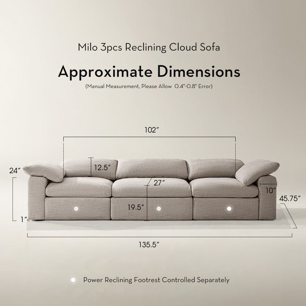 Milo Reclining Cloud Sofa