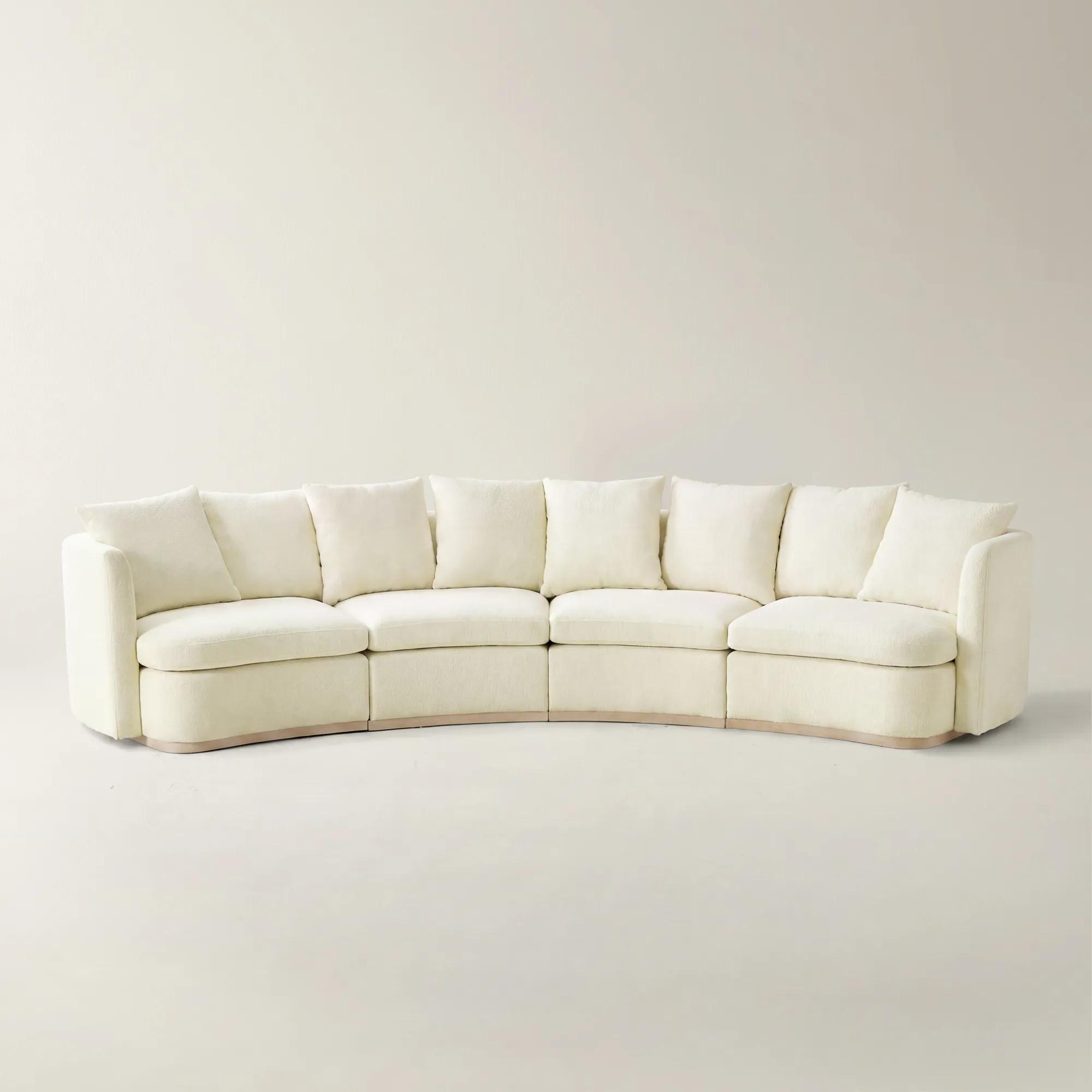 Stria 4-Piece Cloud Velvet Sectional Sofa | Z Gallerie