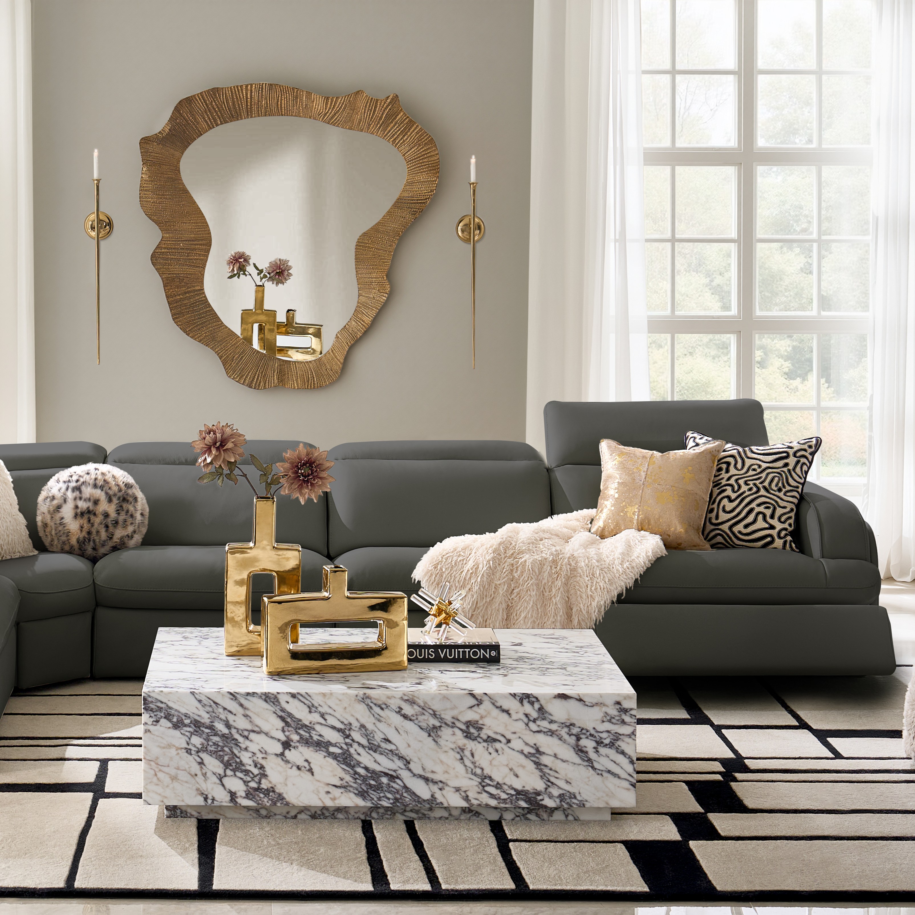 Terra Reclining Leather Sectional