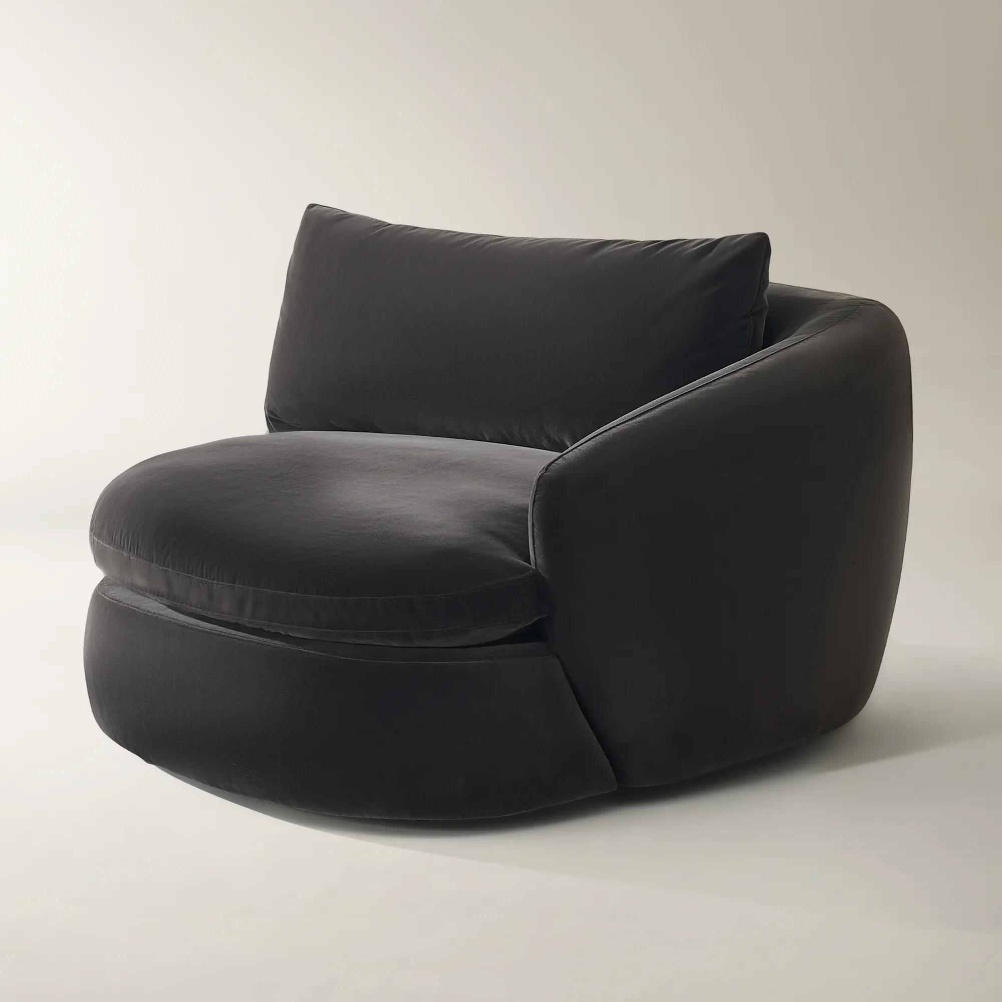 Sabrina Velvet Components (40"-58.7") - Charcoal