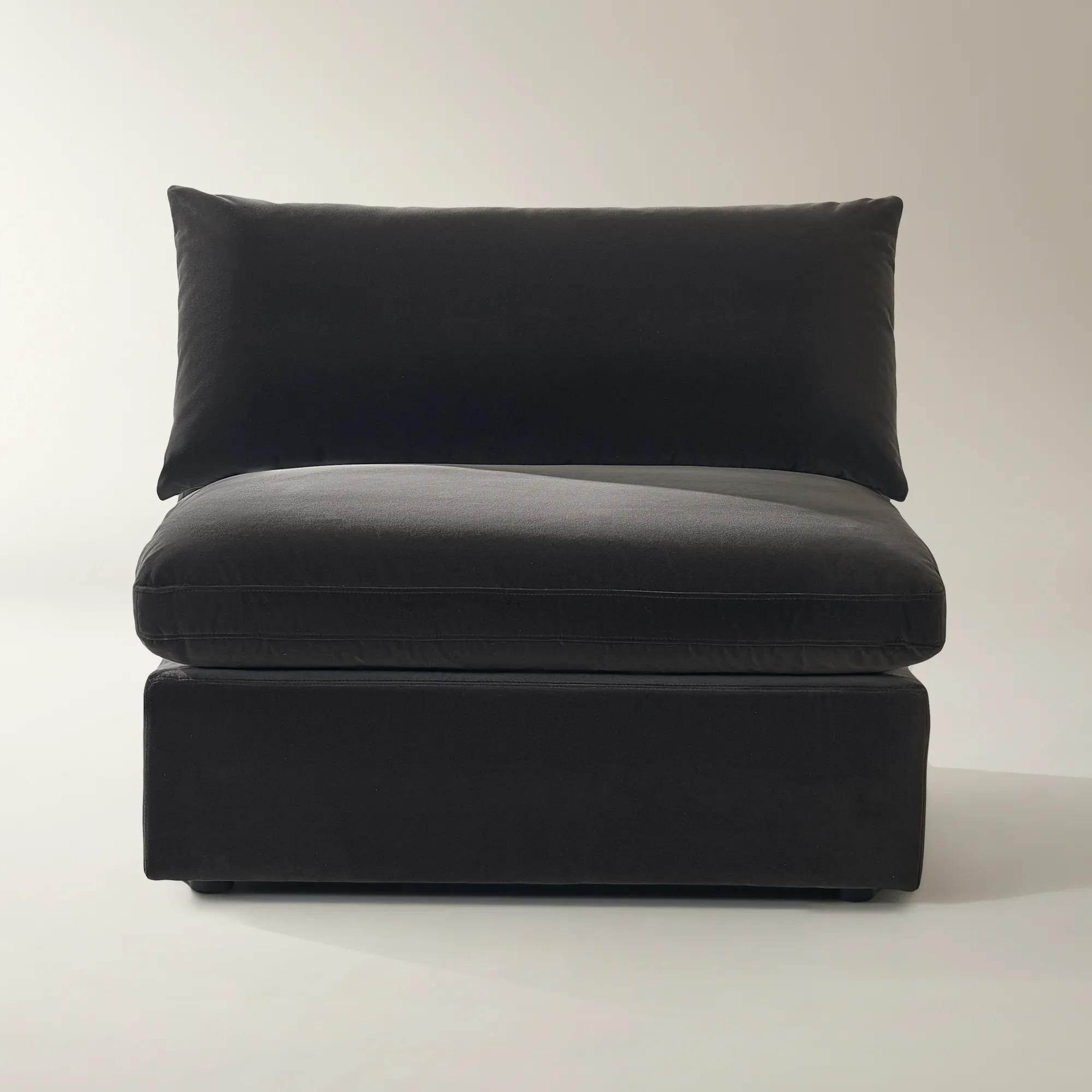 Sabrina Velvet Components (40"-58.7") - Charcoal