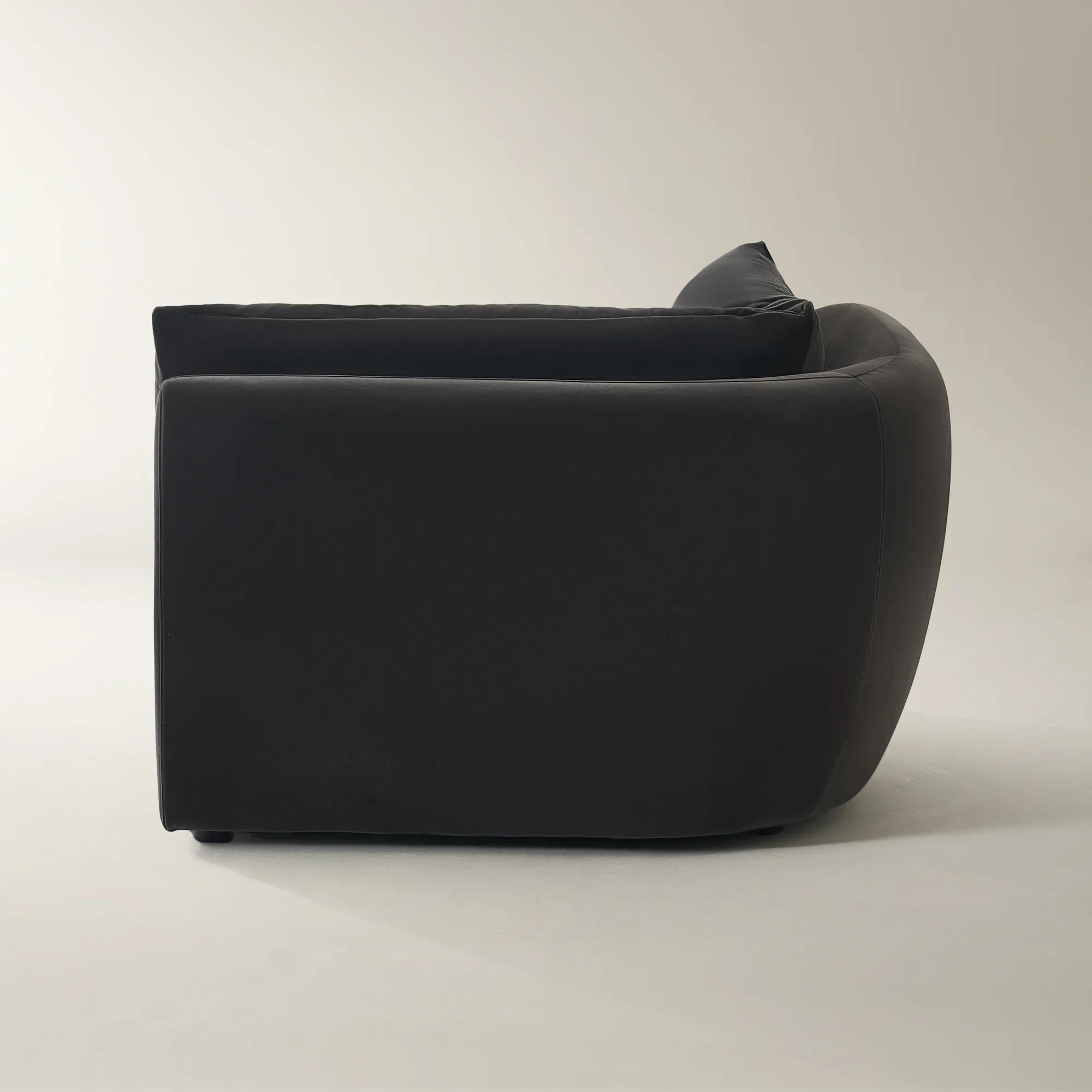 Sabrina Velvet Components (40"-58.7") - Charcoal