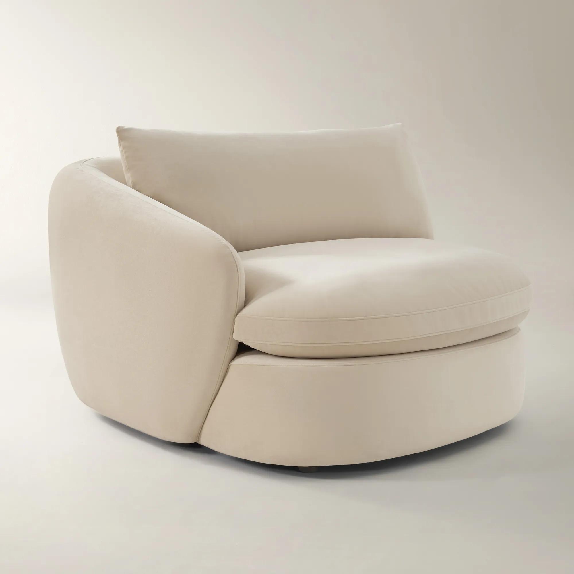 Sabrina Velvet Components (40"-58.7") - Oatmeal