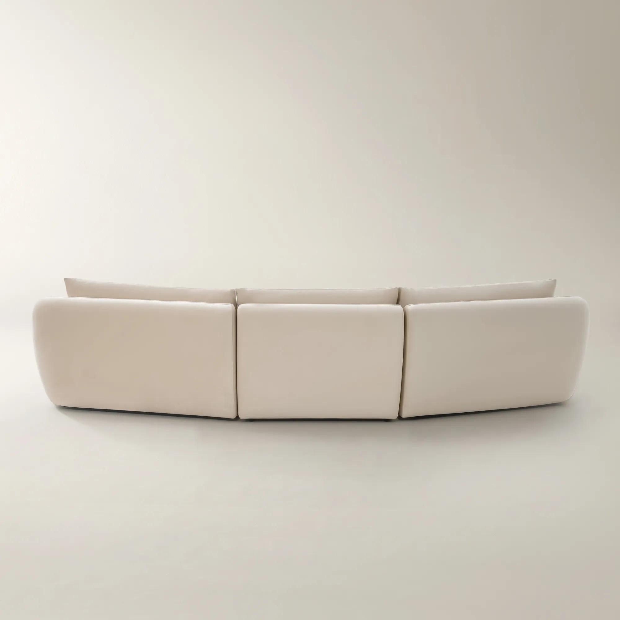 Sabrina Velvet  Sofa (158") - Oatmeal 