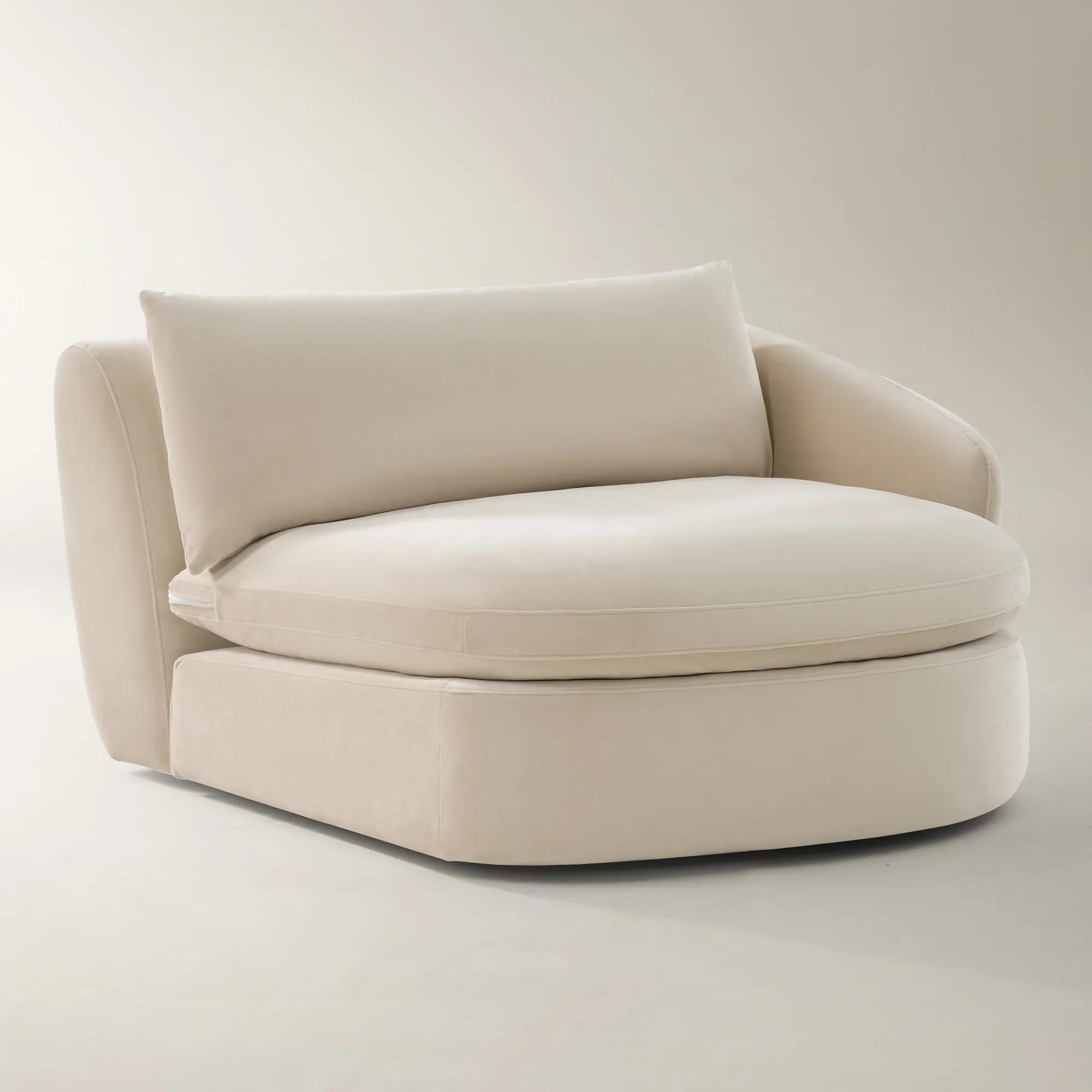 Sabrina Velvet Components (40"-58.7") - Oatmeal