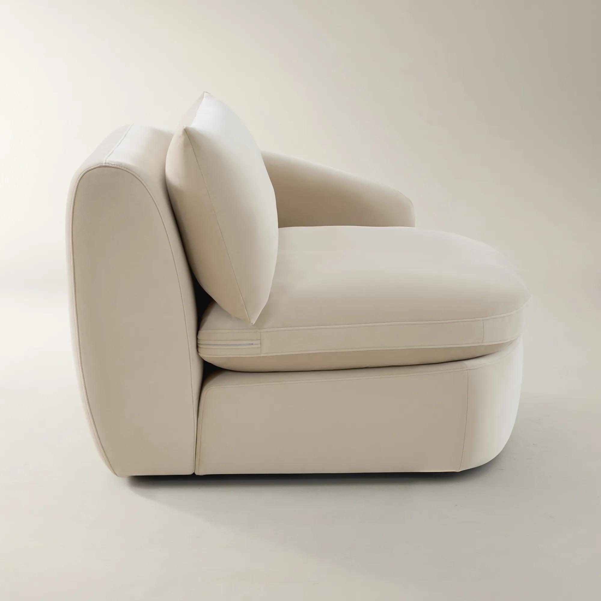 Sabrina Velvet Components (40"-58.7") - Oatmeal